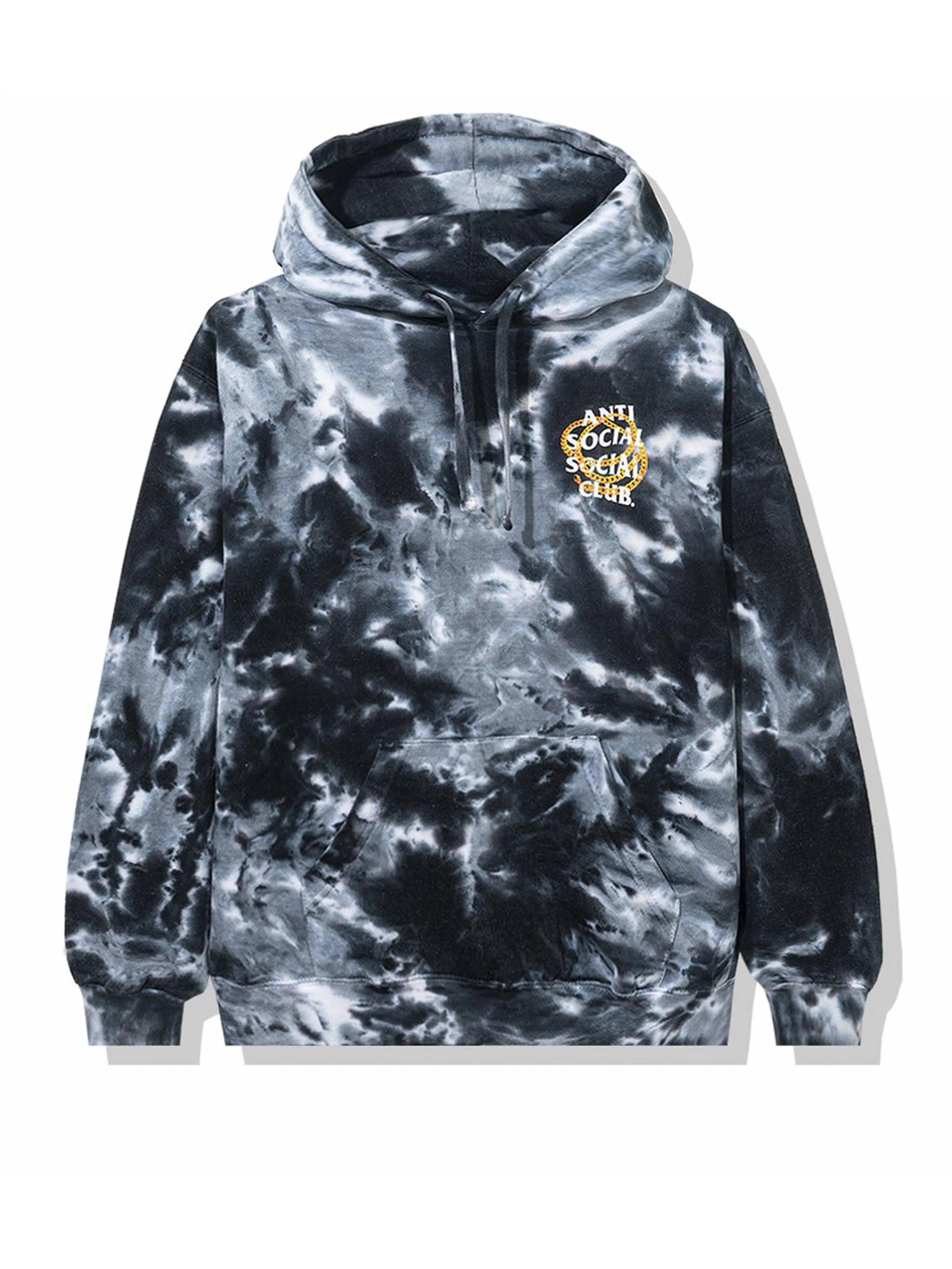 Image of Anti Social Social Club Good Hoodie Black Tie Dye Anti Social Social Club