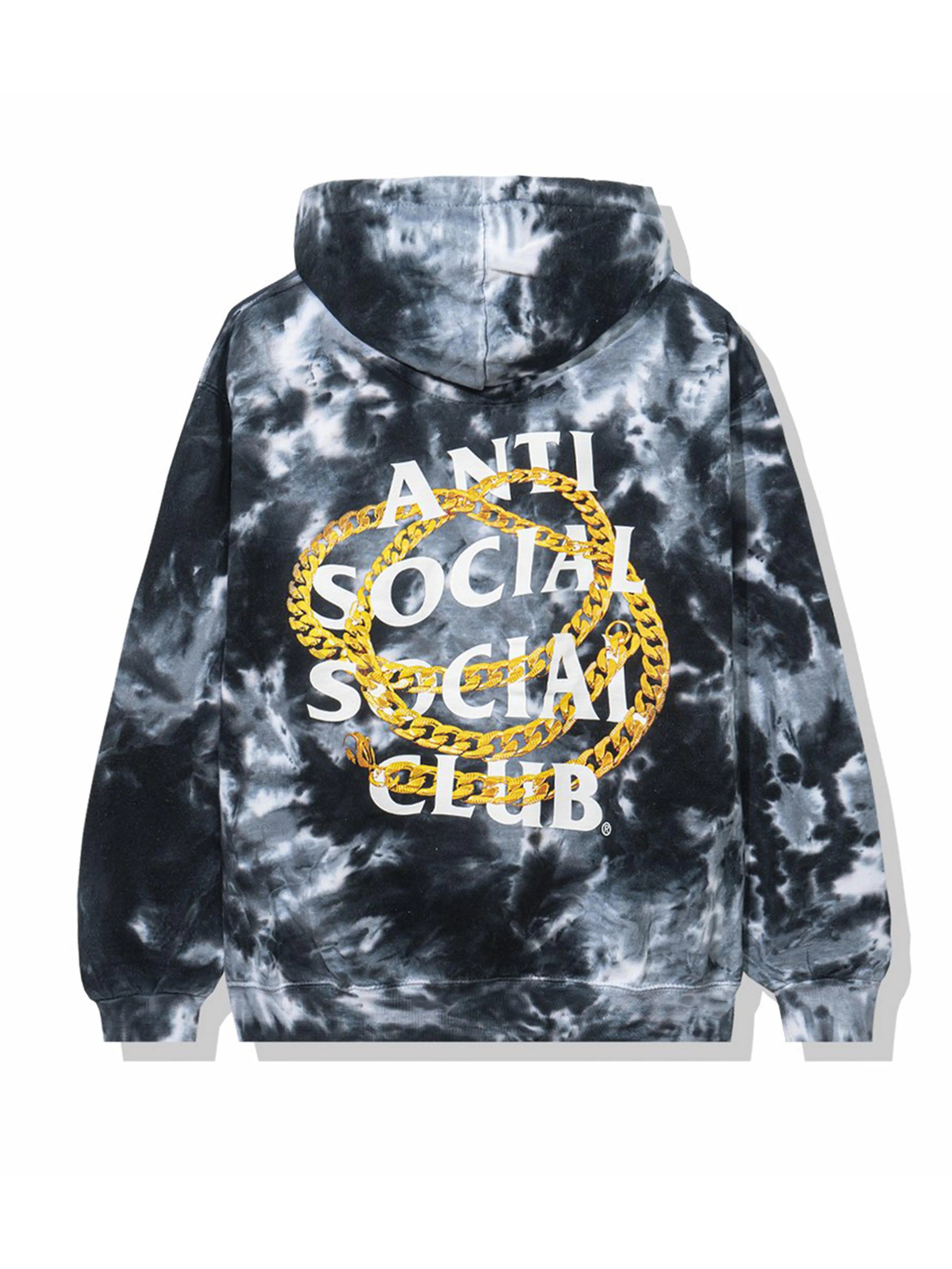 Image of Anti Social Social Club Good Hoodie Black Tie Dye Anti Social Social Club