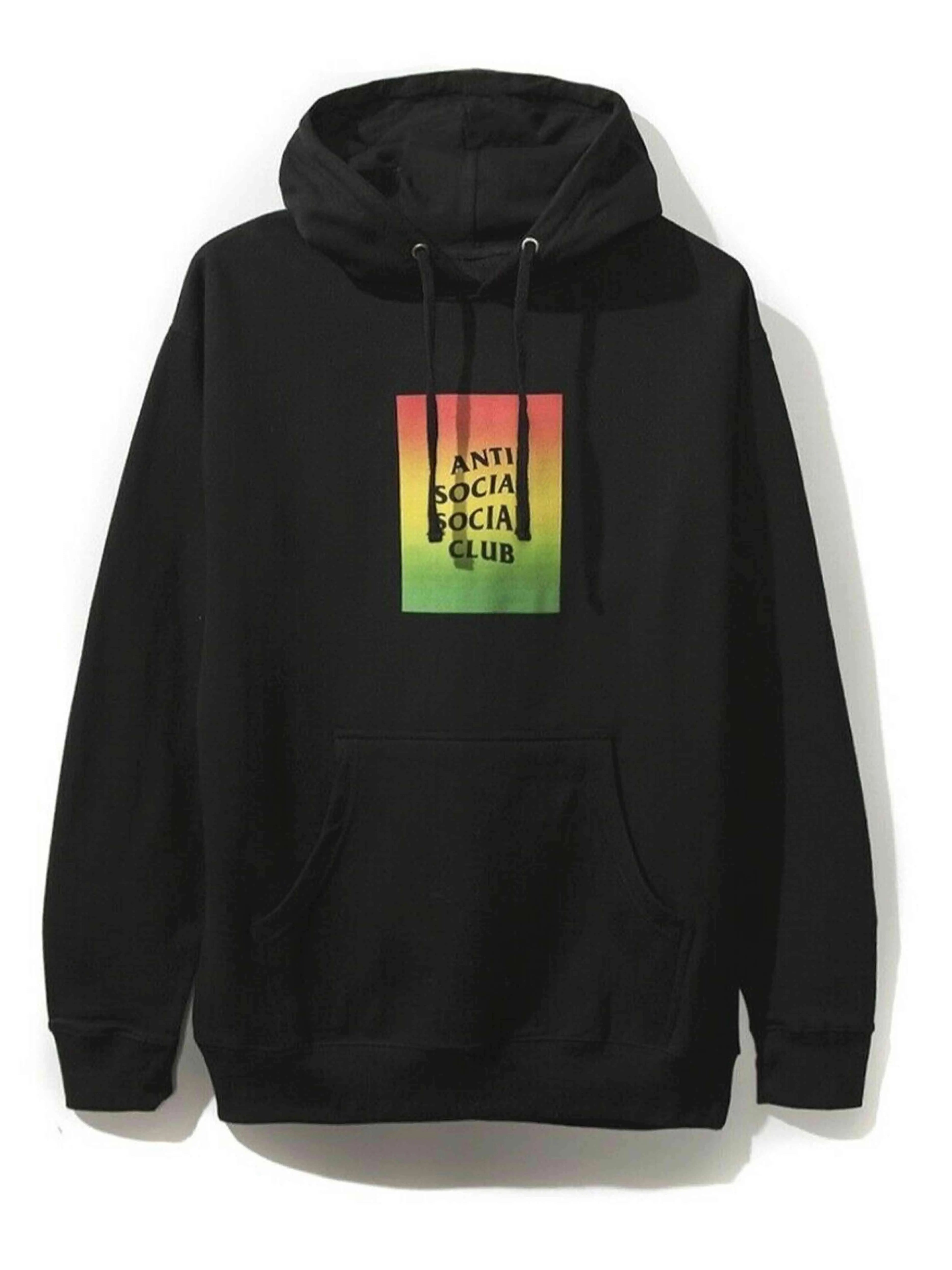 Image of Anti Social Social Club Kingston Rasta Hoodie Black Anti Social Social Club