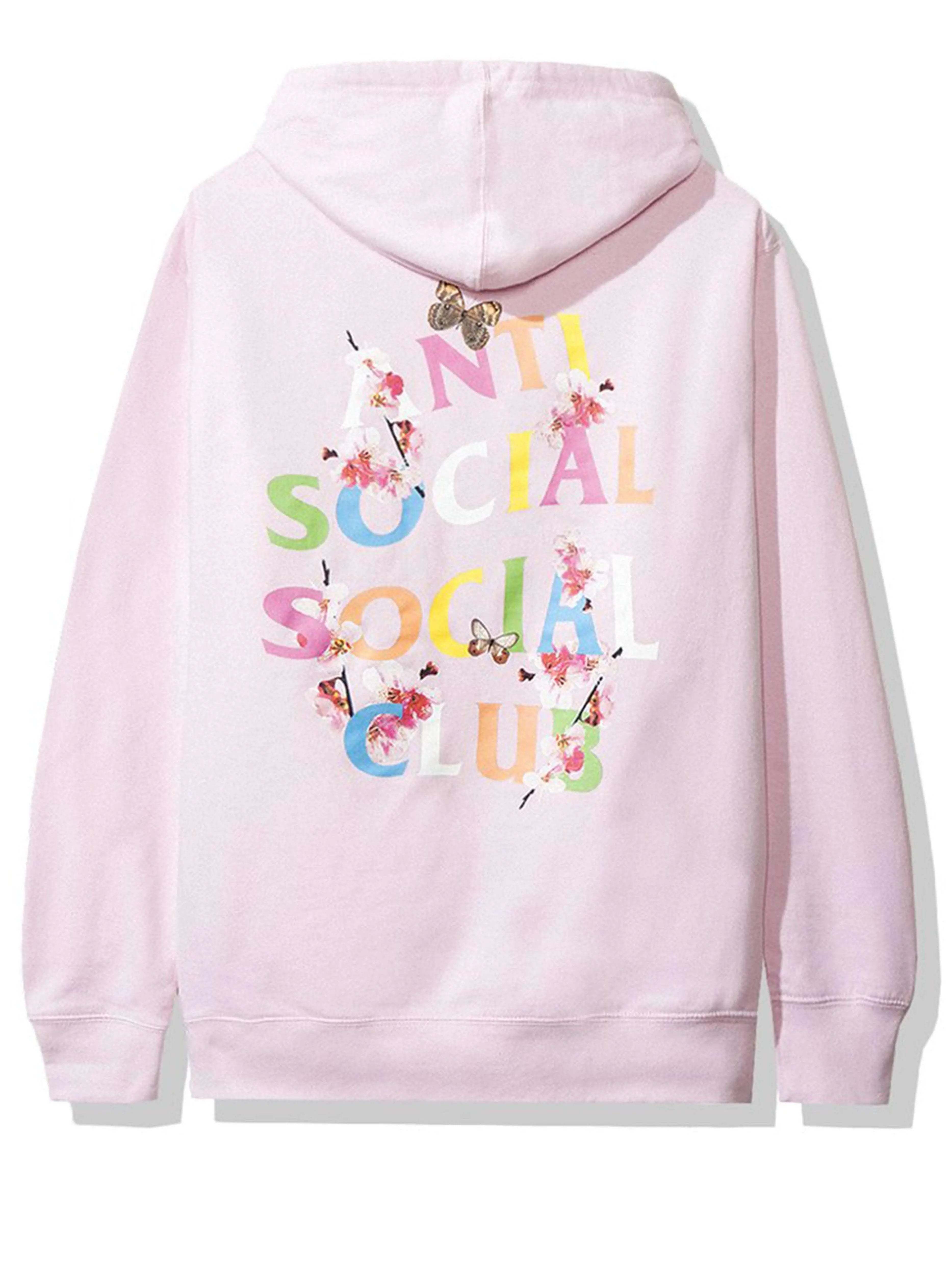 Image of Anti Social Social Club Kkoch Rainbow Hoodie Frantic Pink Anti Social Social Club