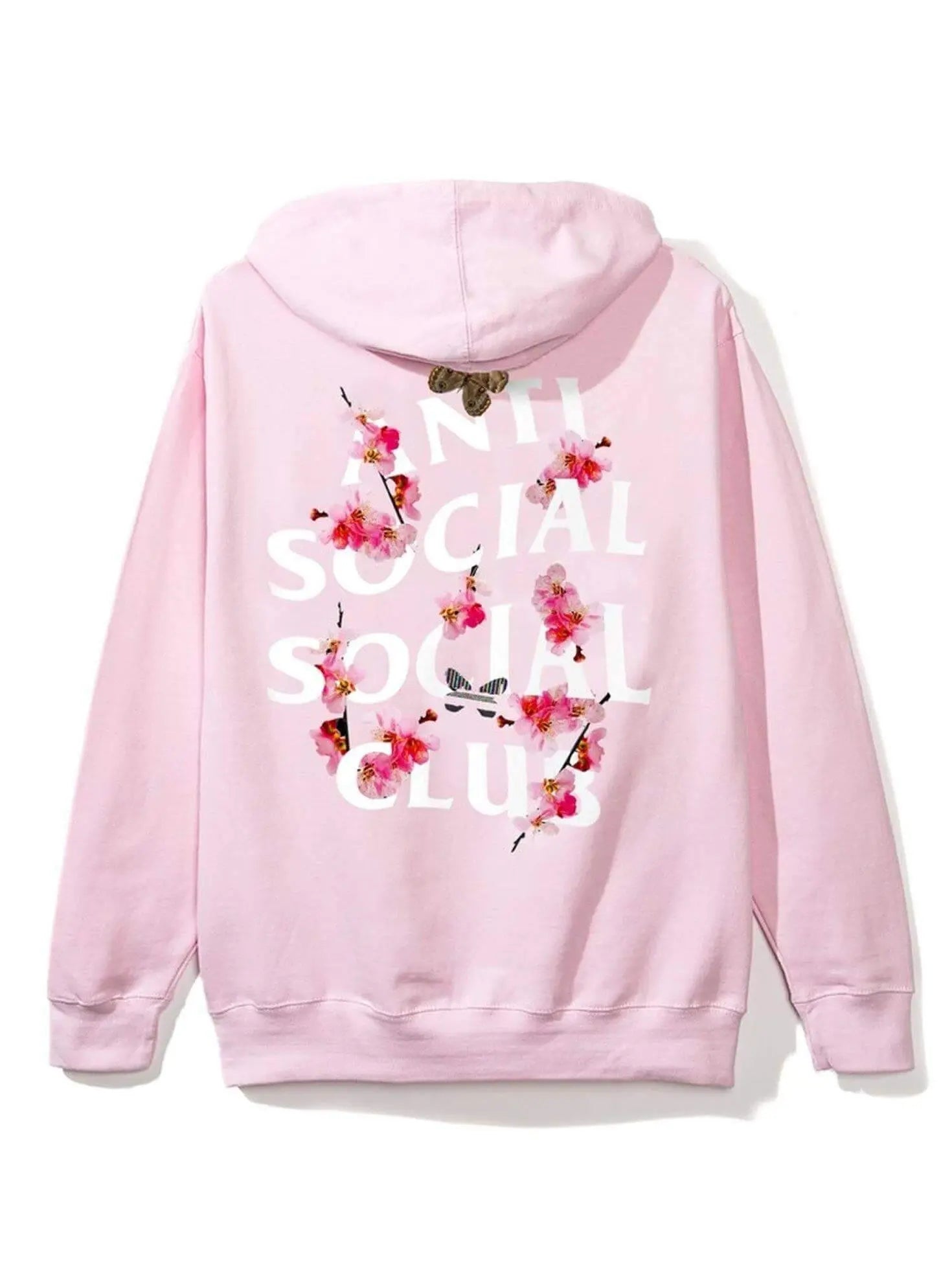 Image of Anti Social Social Club Kkoch Zip Up Hoodie Pink Anti Social Social Club