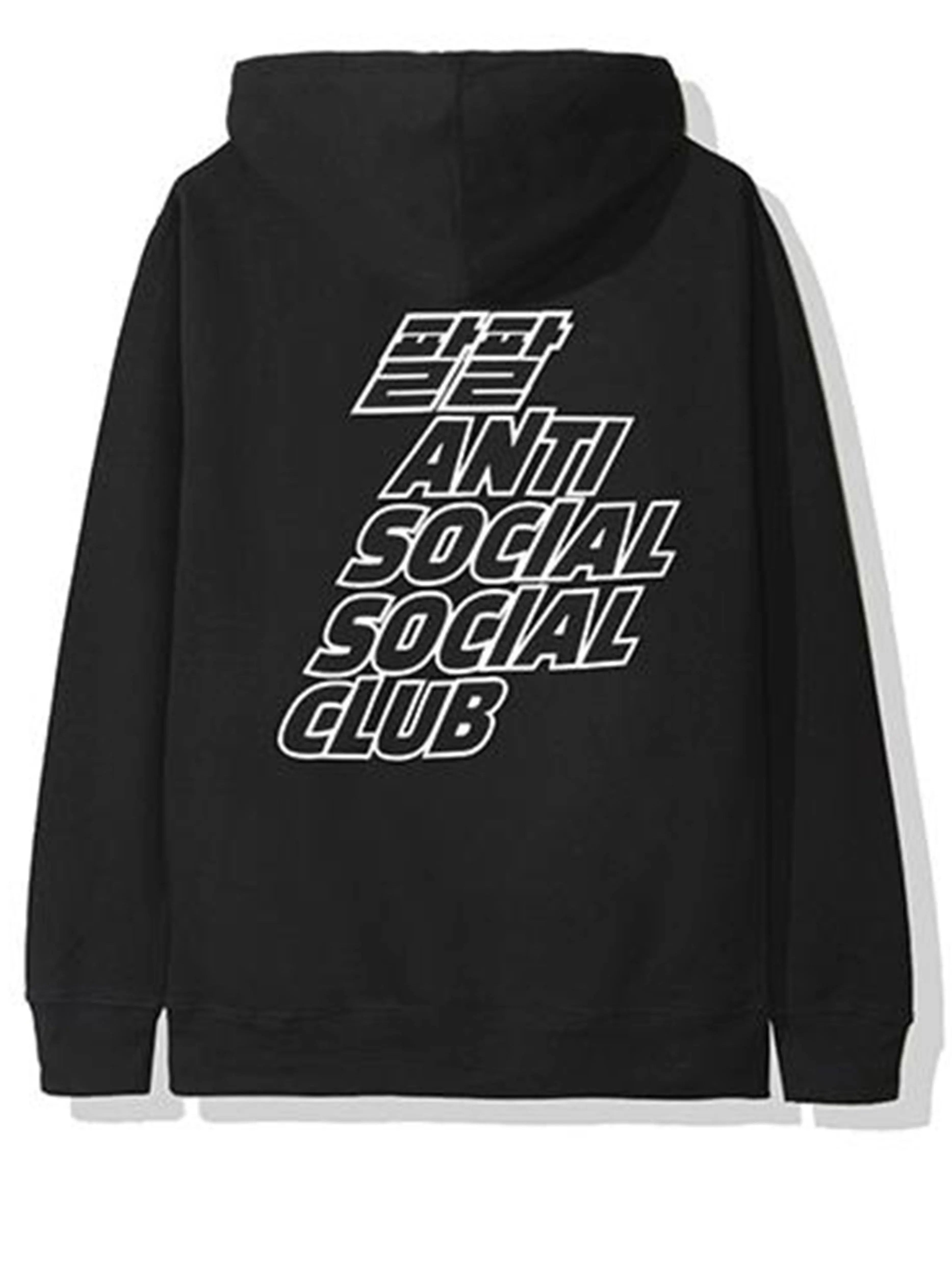 Image of Anti Social Social Club Midnight Club Hoodie Black Prior