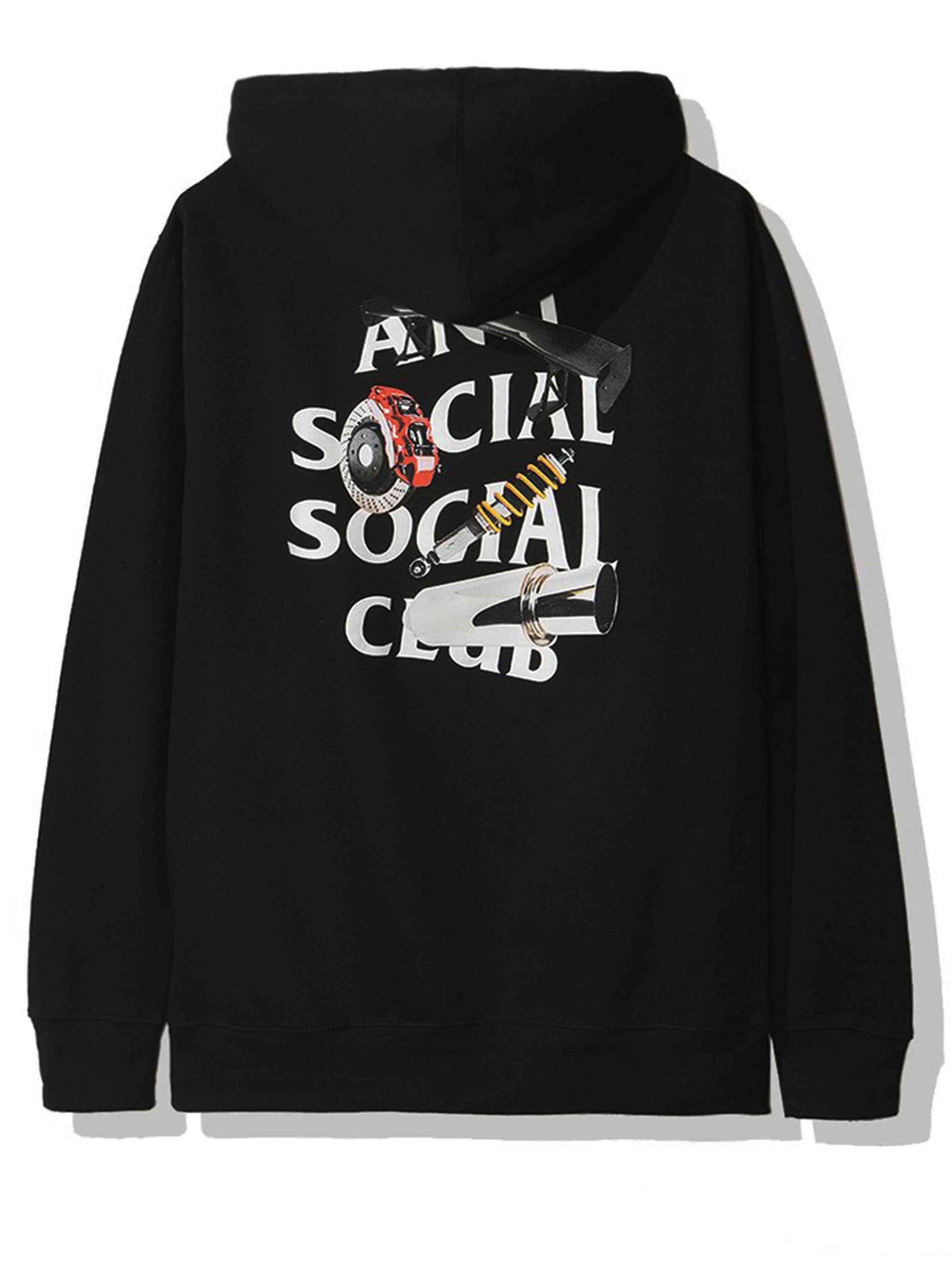 Image of Anti Social Social Club Riceroni Hoodie Black Anti Social Social Club