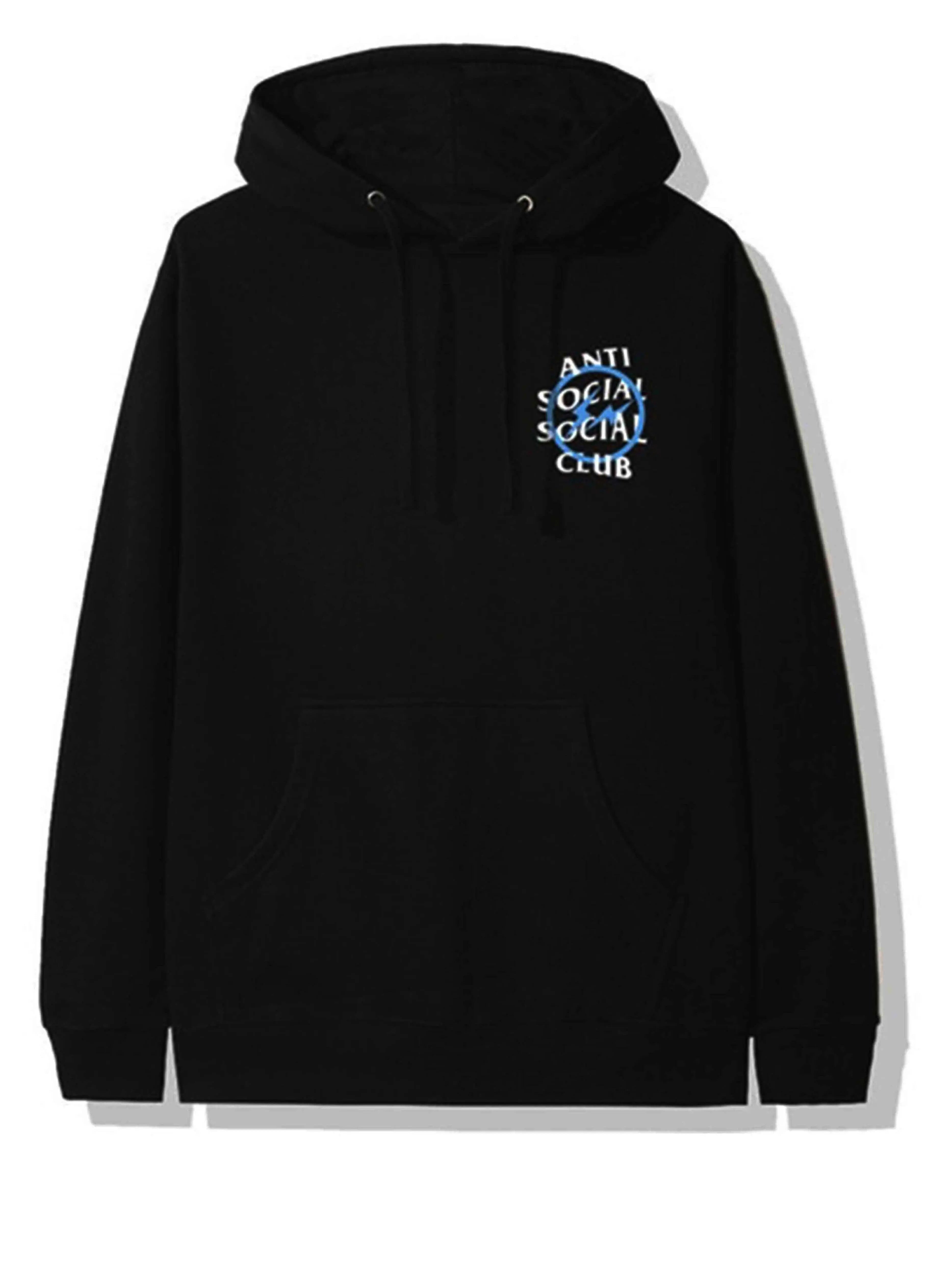 Image of Anti Social Social Club X Fragment Blue Bolt Hoodie Anti Social Social Club