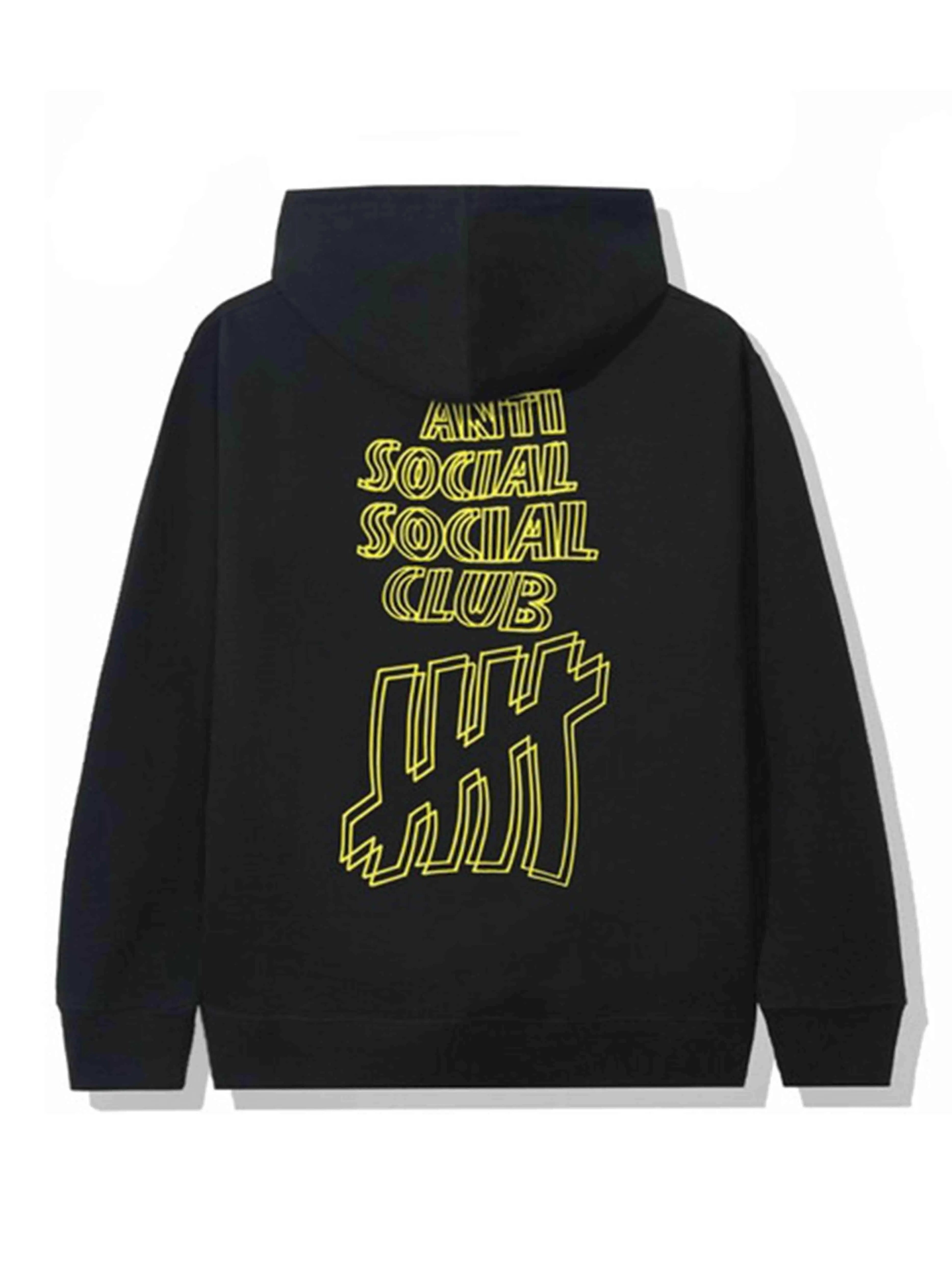 Image of Anti Social Social Club X Undefeated Hoodie Black Anti Social Social Club