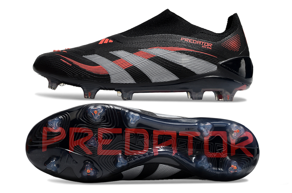 Image of Adidas Predator Elite FG Laceless Stealth Victory