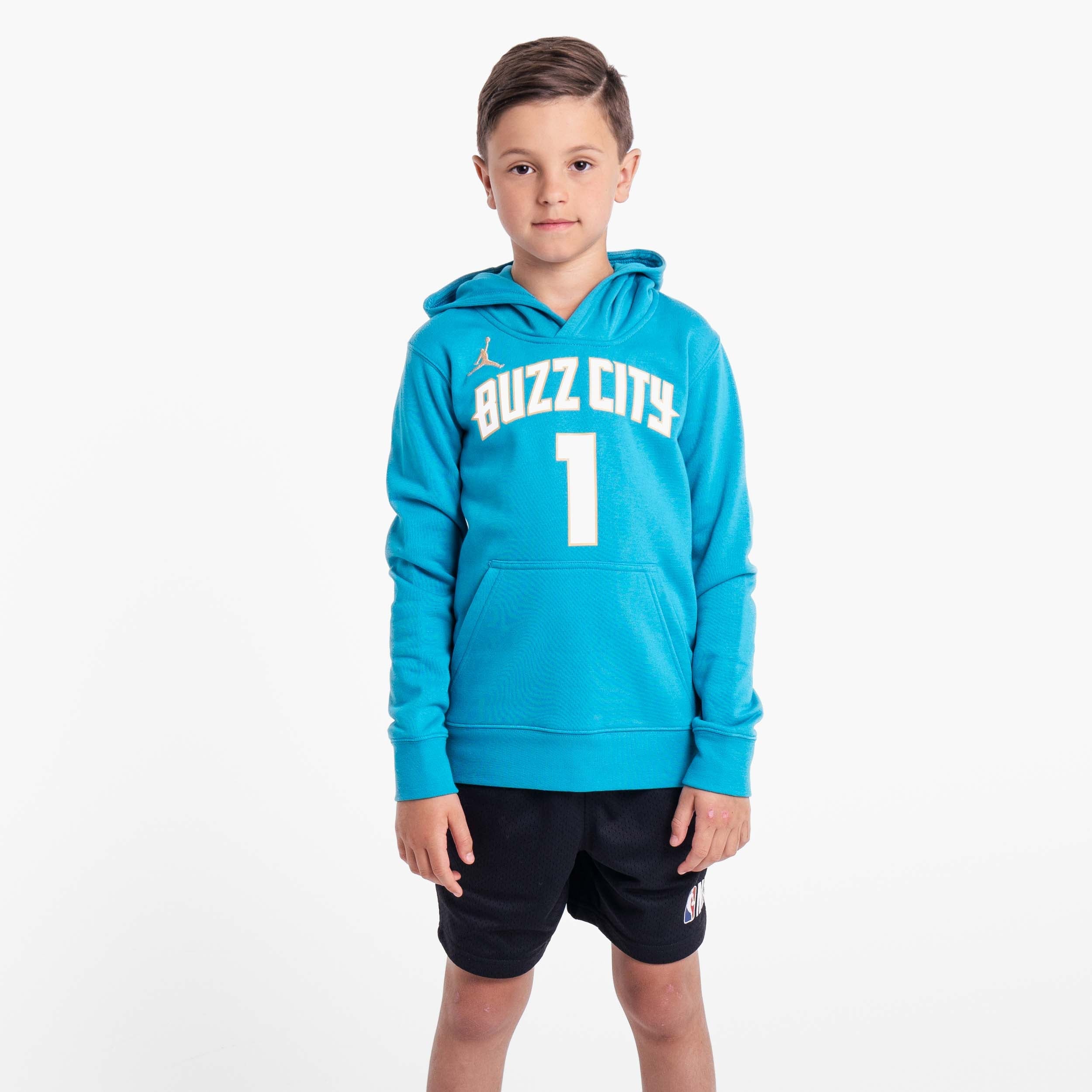 Image of Lamelo Ball Charlotte Hornets 2024 City Edition NBA Youth Hoodie