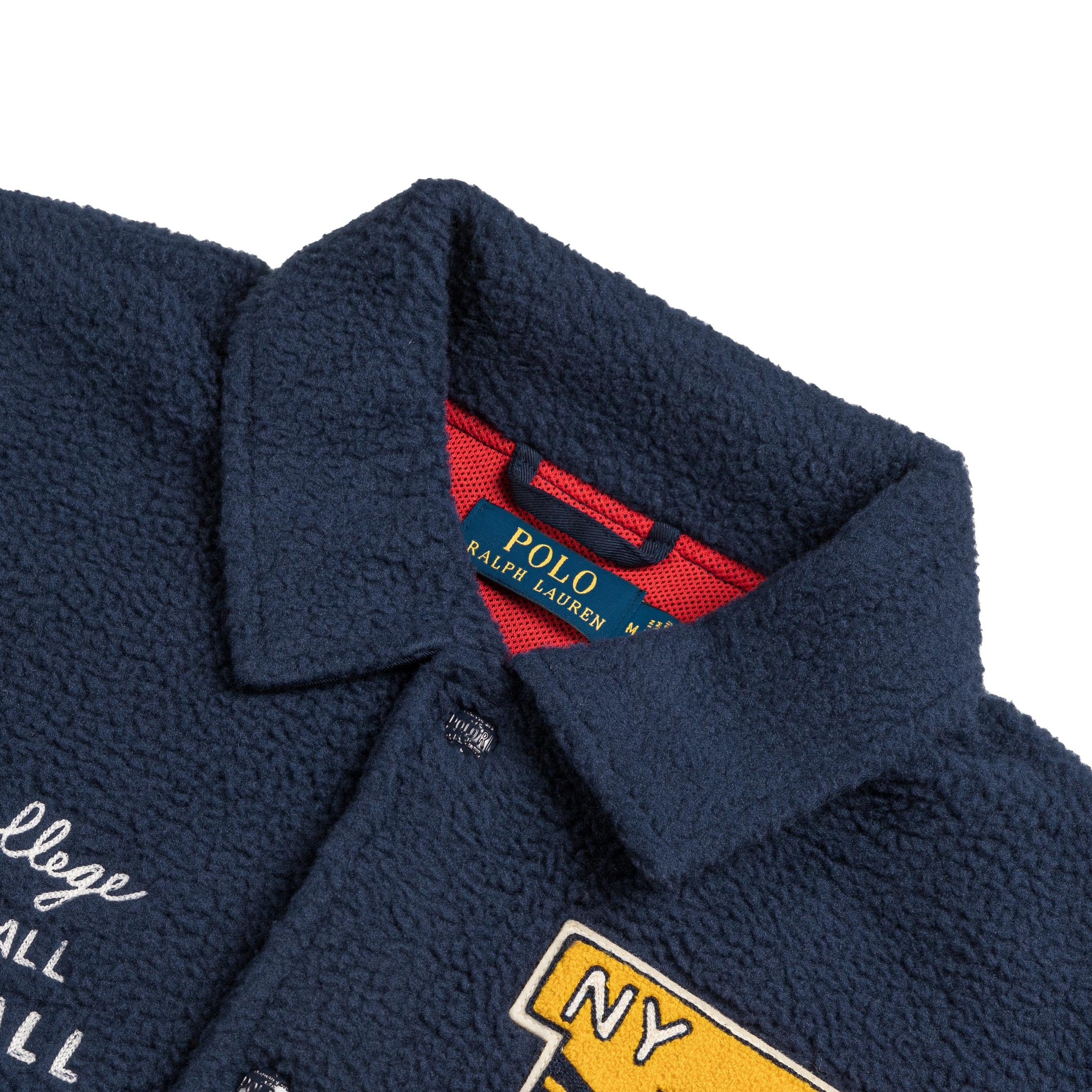 Image of Polo Ralph Lauren Pile Fleece Letterman Jacket