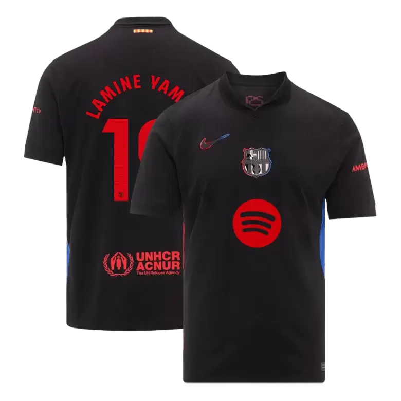 Image of Barcelona LAMINE YAMAL #19 2024-25 Jersey Away Edition- Spotify Logo Only