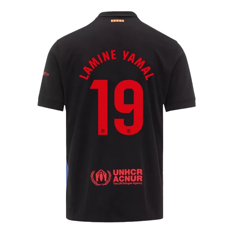 Image of Barcelona LAMINE YAMAL #19 2024-25 Jersey Away Edition- Spotify Logo Only