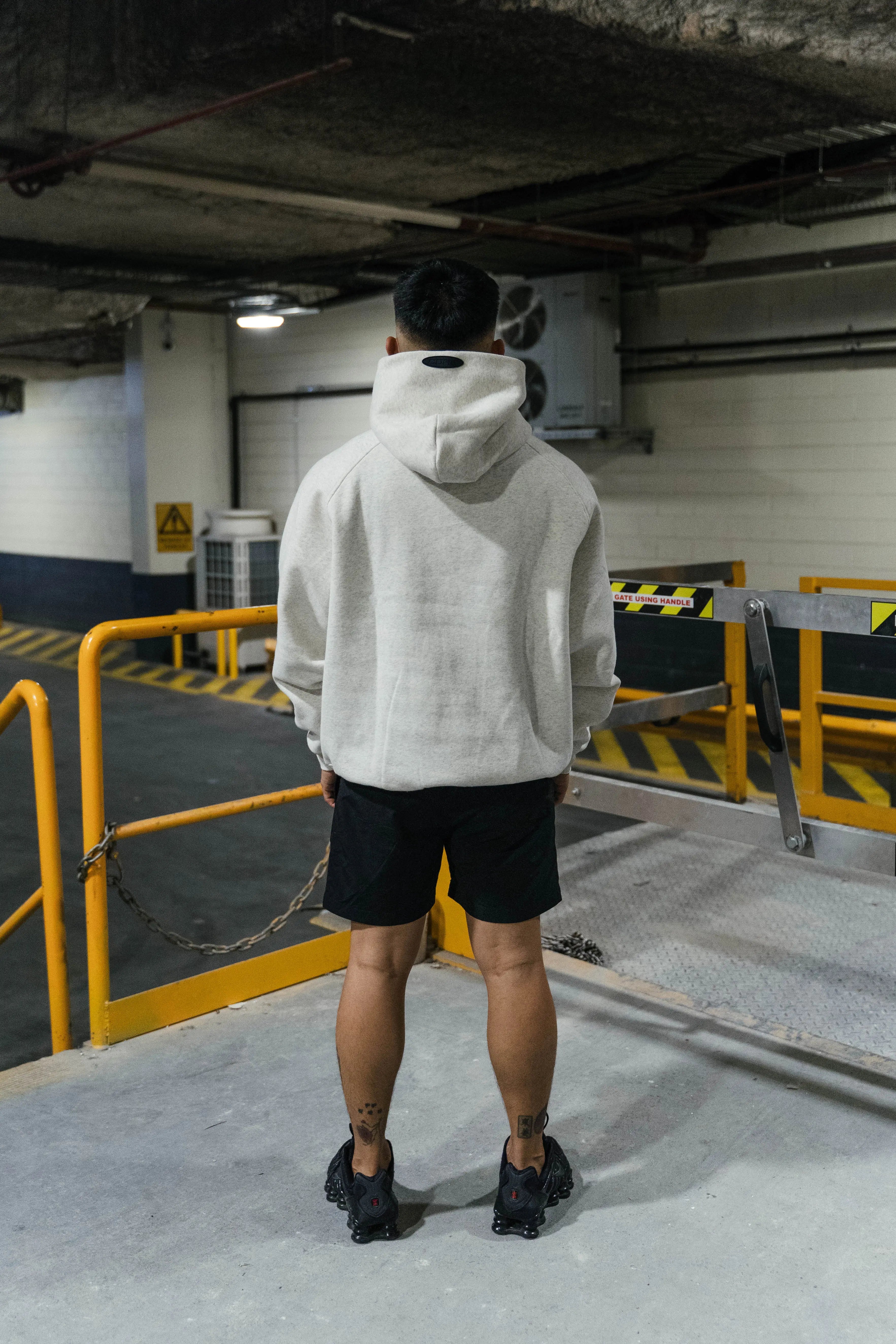 Image of CORE Essential Raglan Sleeve Hoodie Ecru Grey in Auckland, New Zealand - Shop name