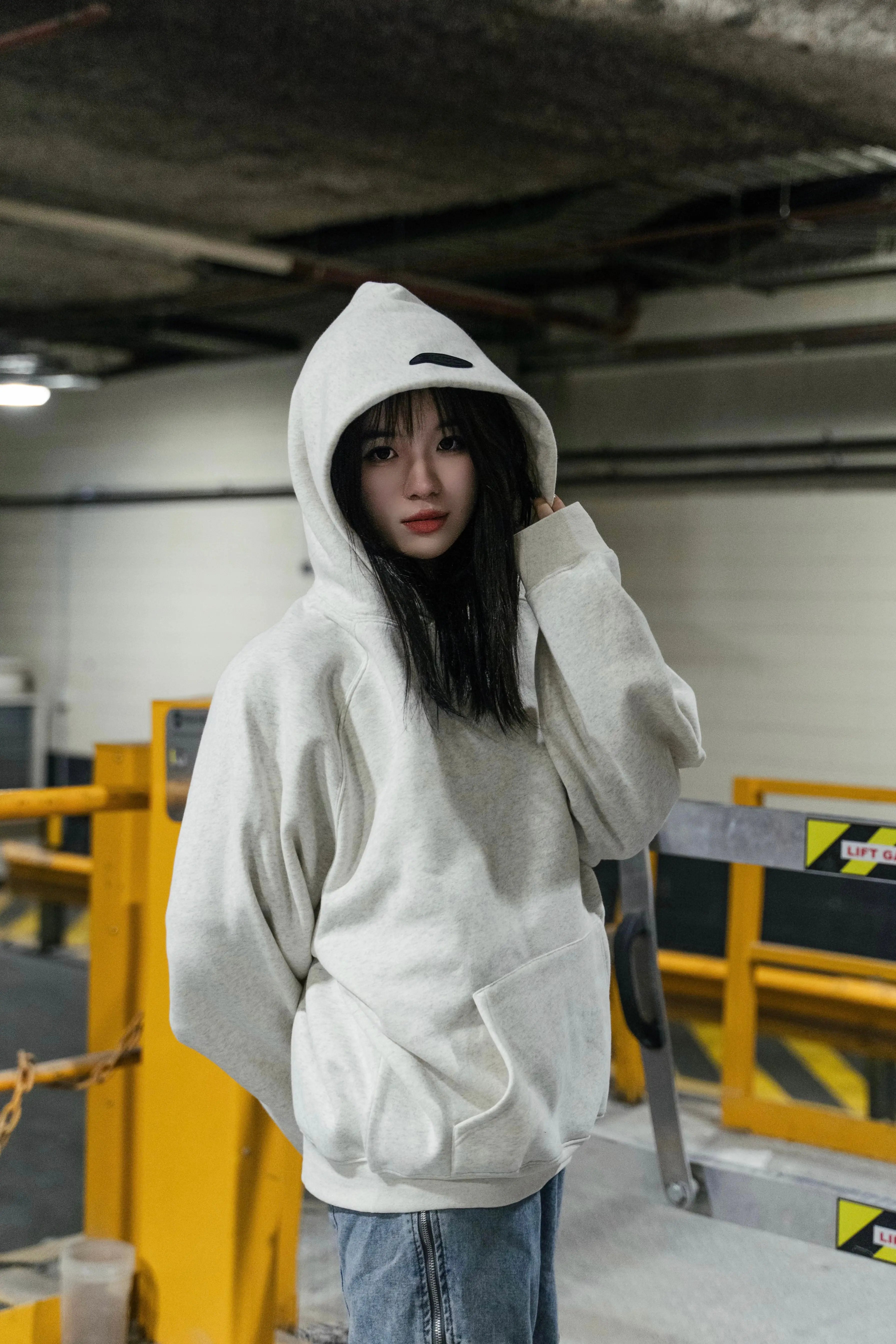 Image of CORE Essential Raglan Sleeve Hoodie Ecru Grey in Auckland, New Zealand - Shop name