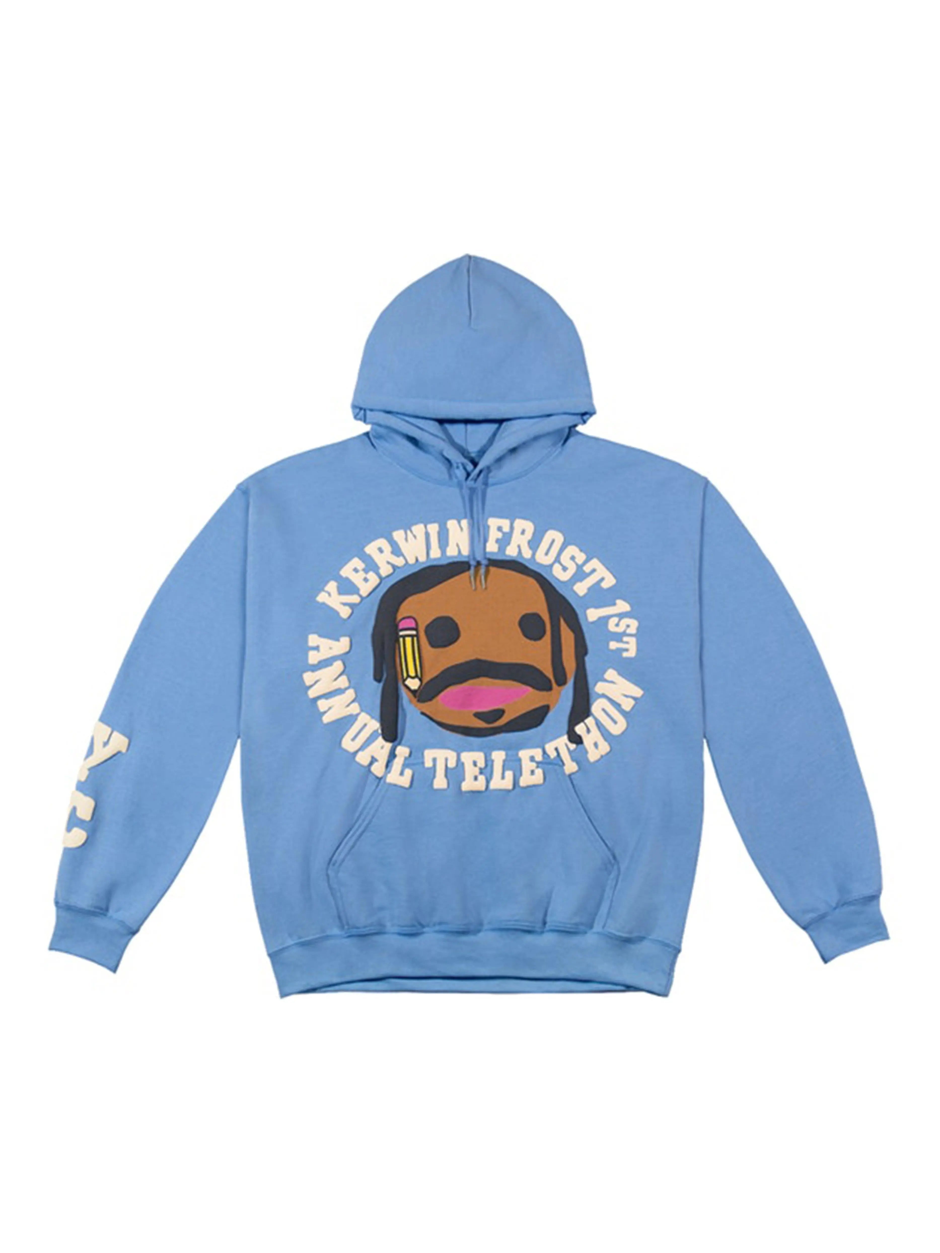 Image of CPFM For Kerwin Frost Telethon Hoodie Blue Prior