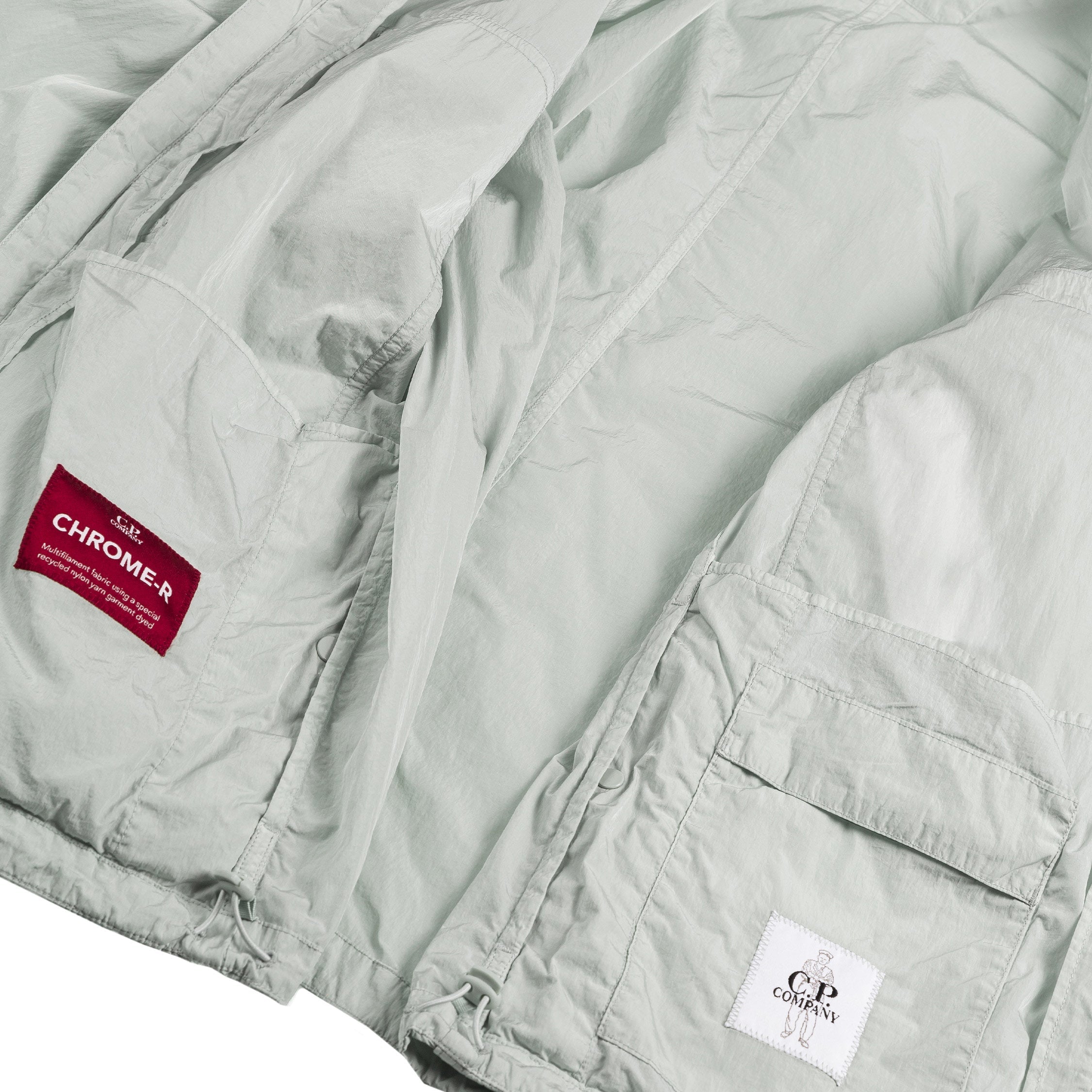 Image of C.P. Company Chrome-R Full Zip Logo Overshirt