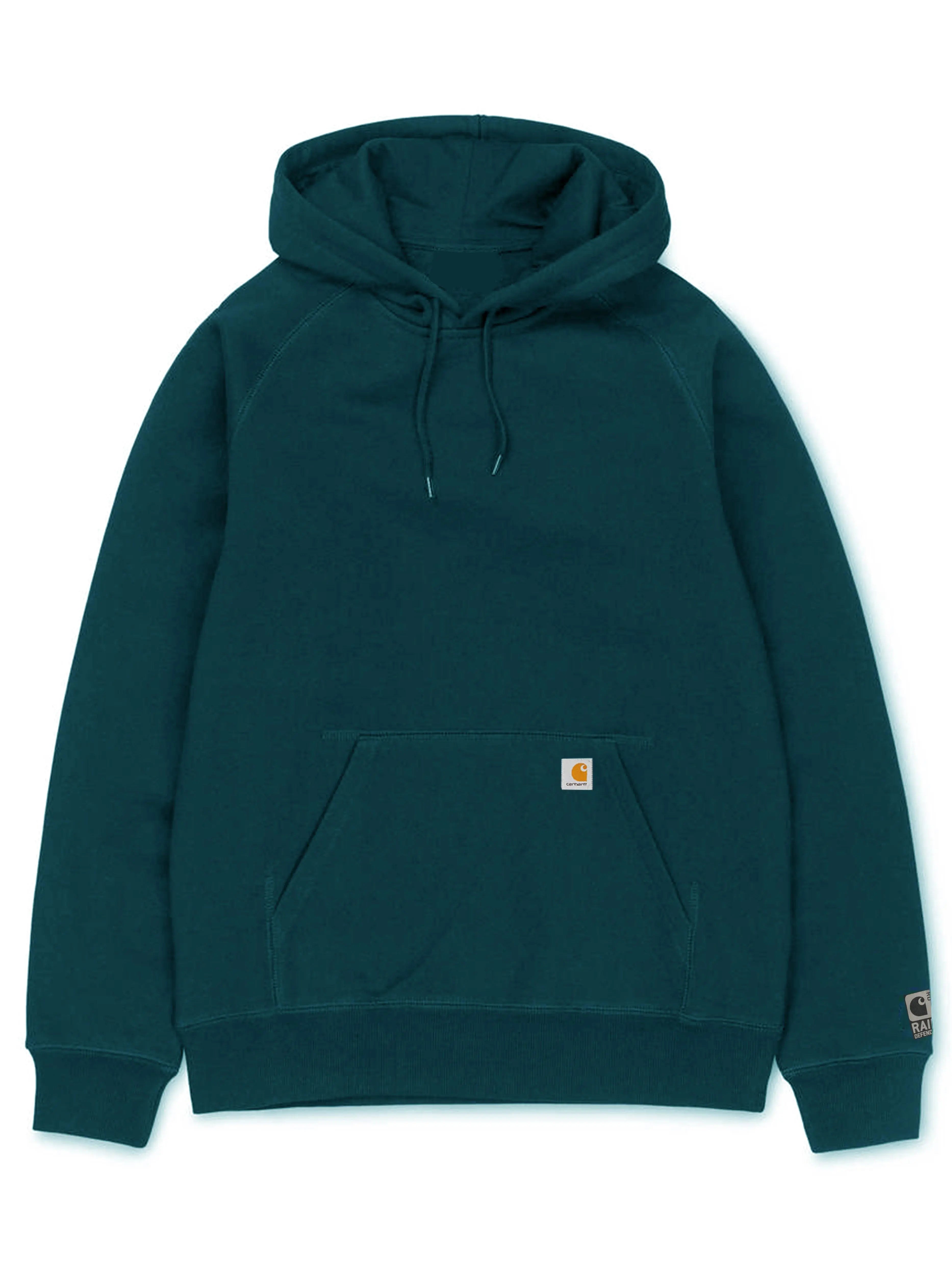 Image of Carhartt Heavy Weight Logo Hoodie Tidal Prior