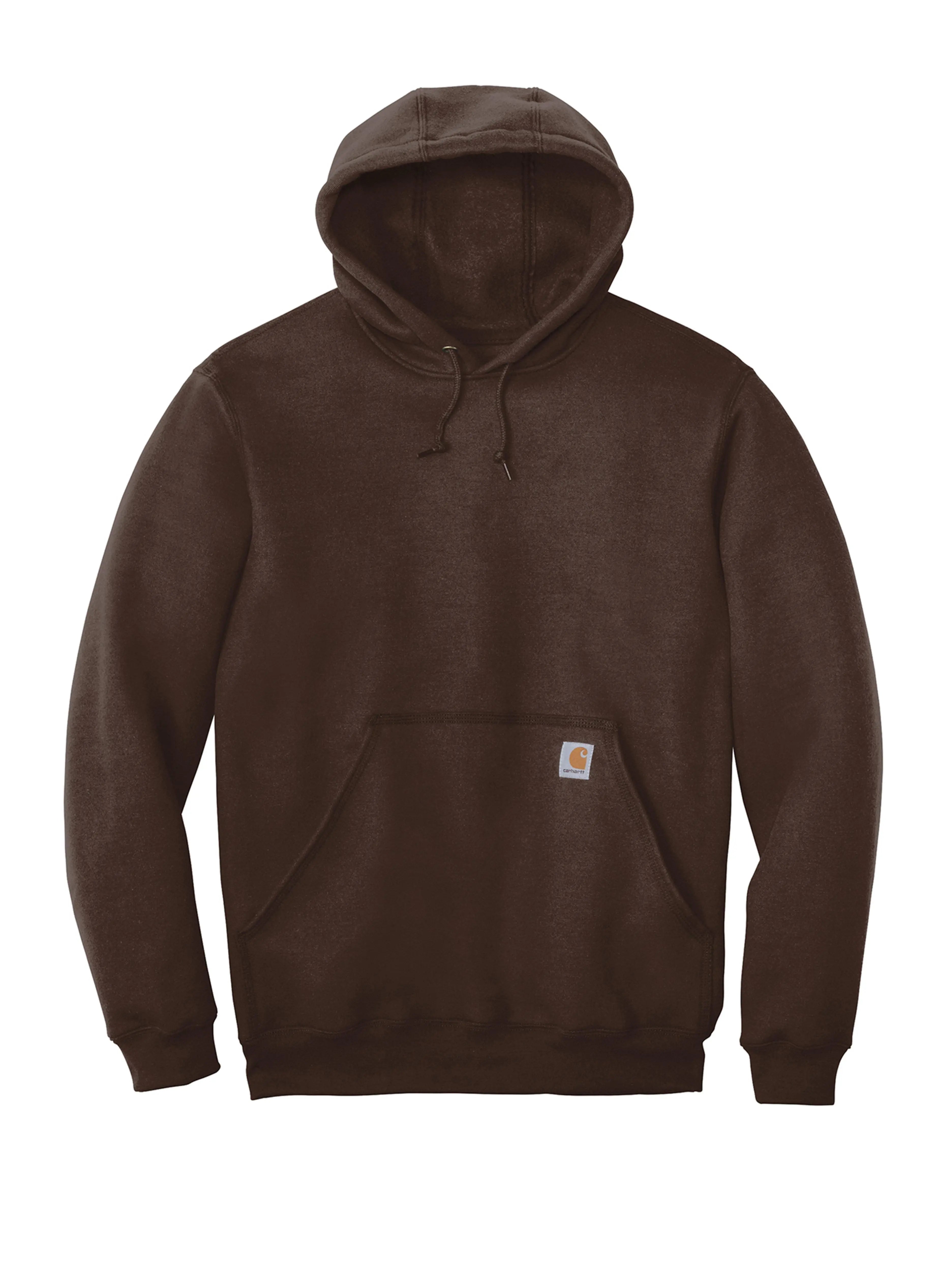 Image of Carhartt Mid Weight Logo Hoodie Dark Brown Prior