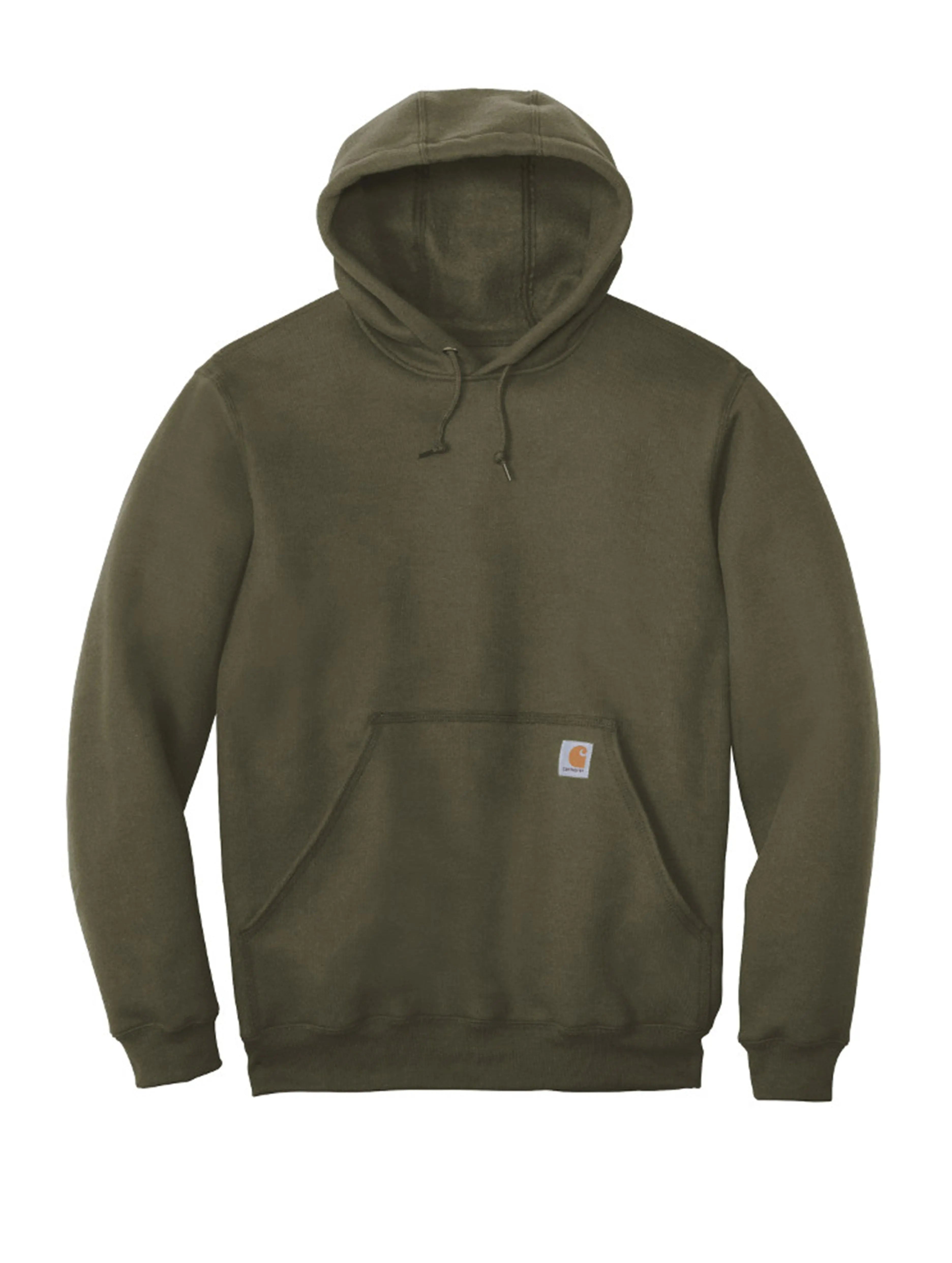 Image of Carhartt Mid Weight Logo Hoodie Moss Prior