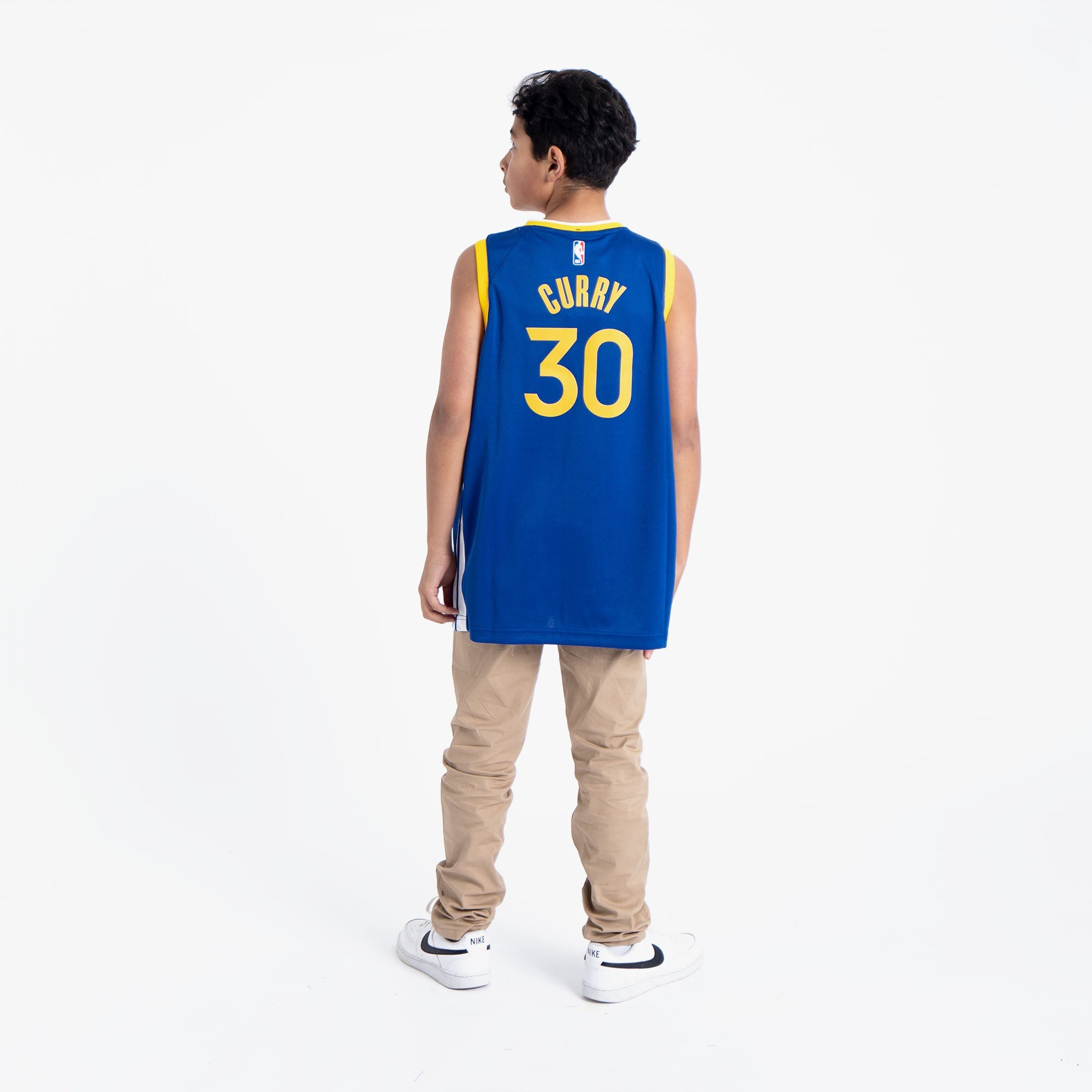 Image of Stephen Curry Golden State Warriors 2025 Icon Edition Youth NBA Swingman Jersey