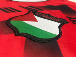 Image of Palestine Retro (Red/Black) Football Shirt