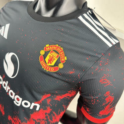 Image of Manchester United 2024-25 Black and Red - Player Version