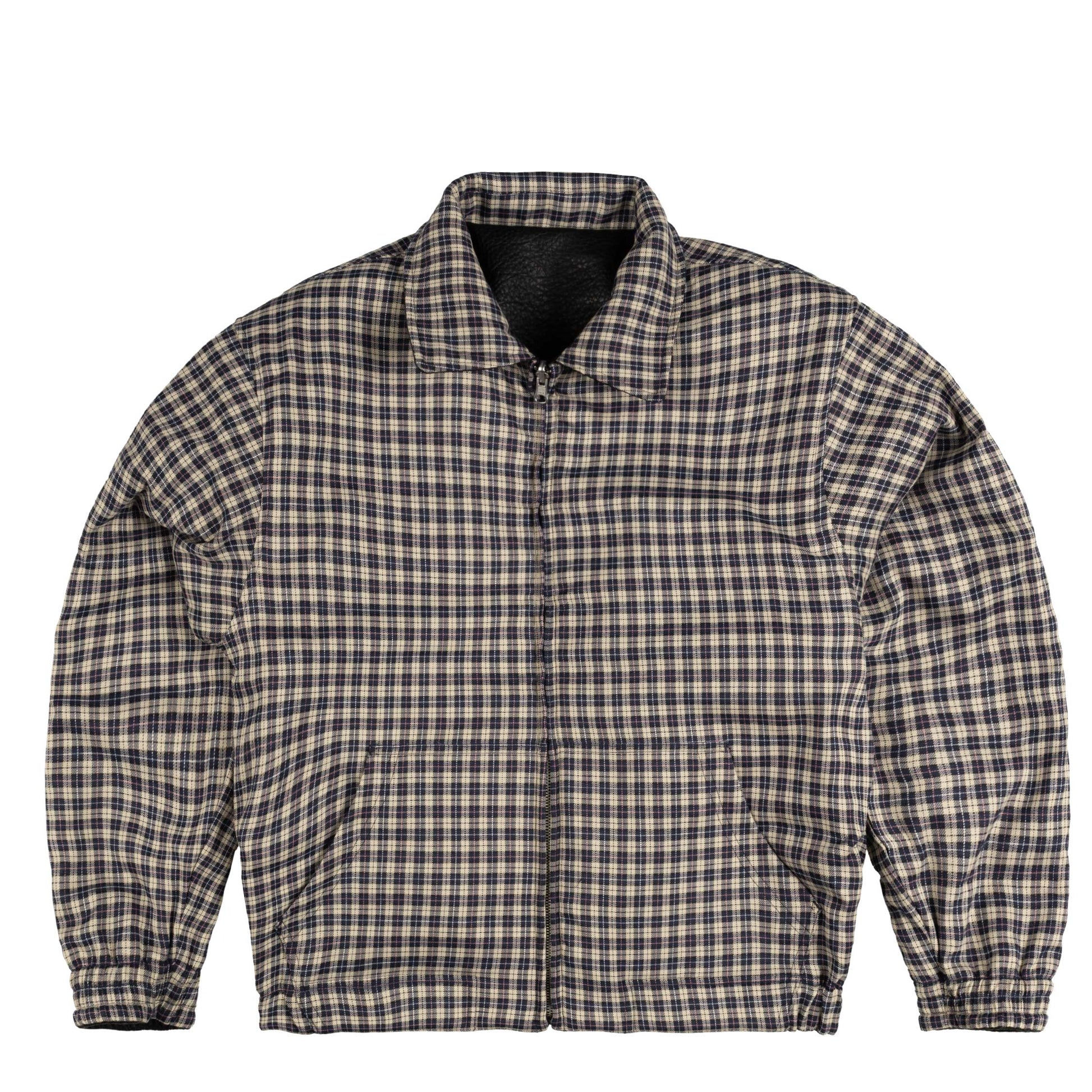 Arte Antwerp Reversible Plaid Leather Jacket
