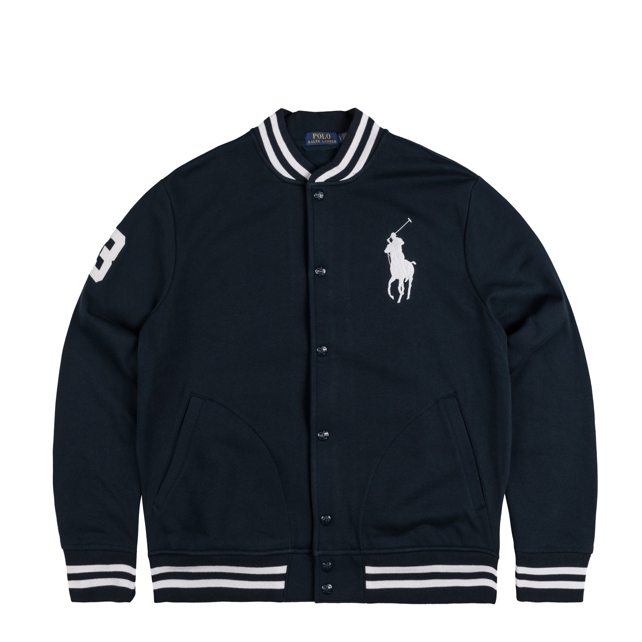 Image of Polo Ralph Lauren Big Pony Fleece Baseball Jacket