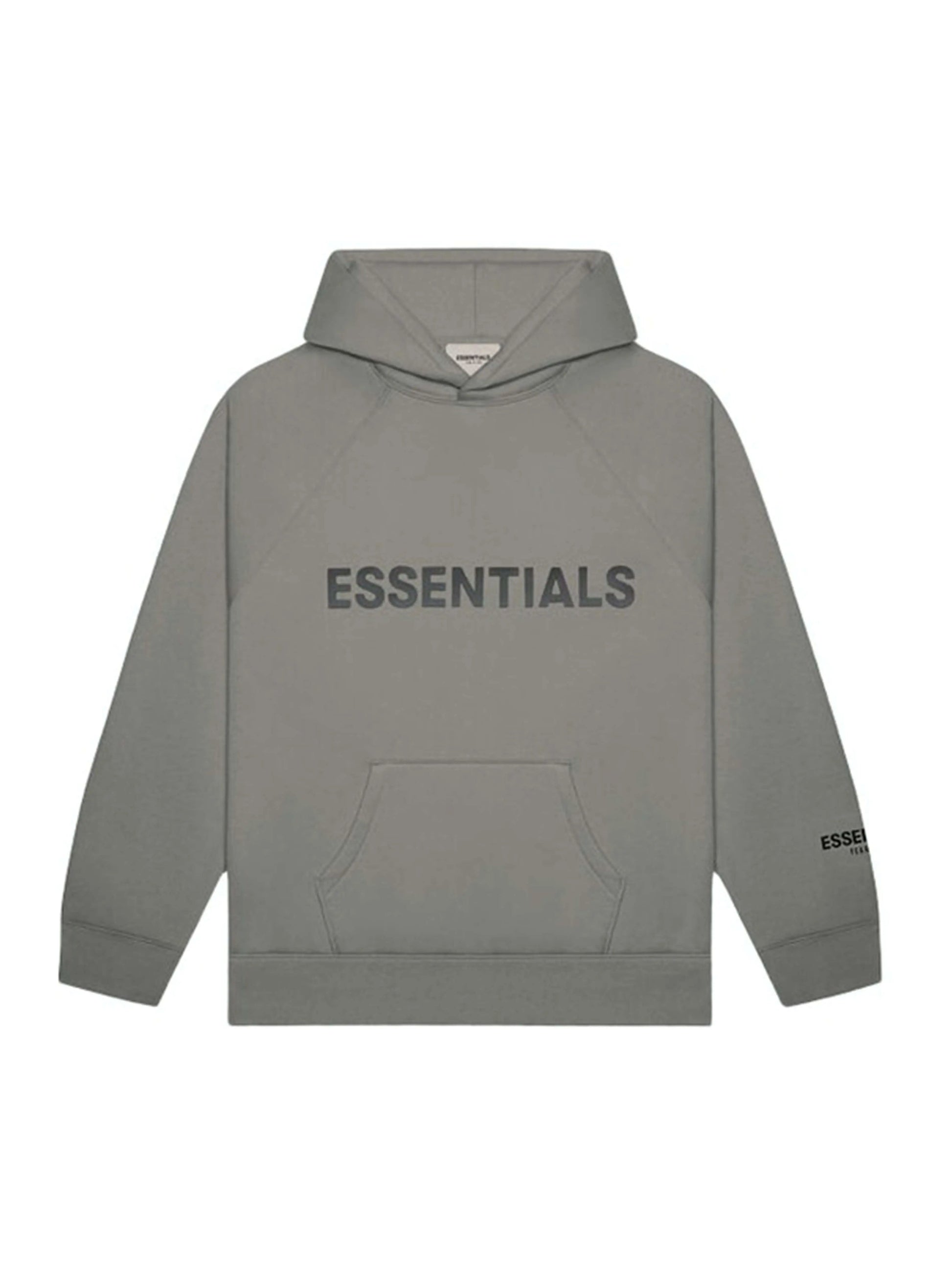 FOG ESSENTIALS 3D Silicon Applique Pullover Hoodie Charcoal [SS20] Fear Of God Essentials