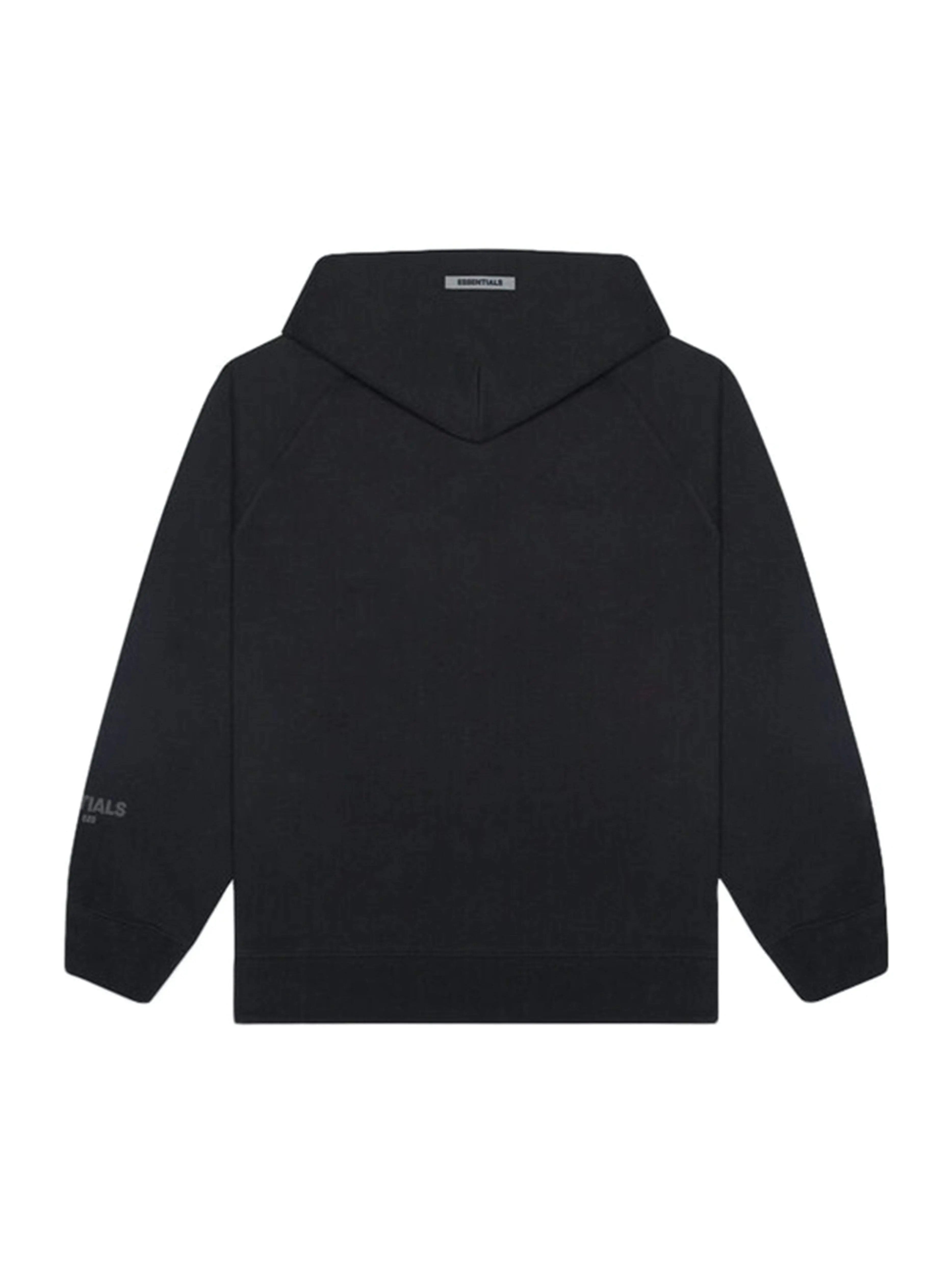 Image of Fear Of God Essentials 3D Silicon Applique Pullover Hoodie Black [FW20] Fear Of God Essentials
