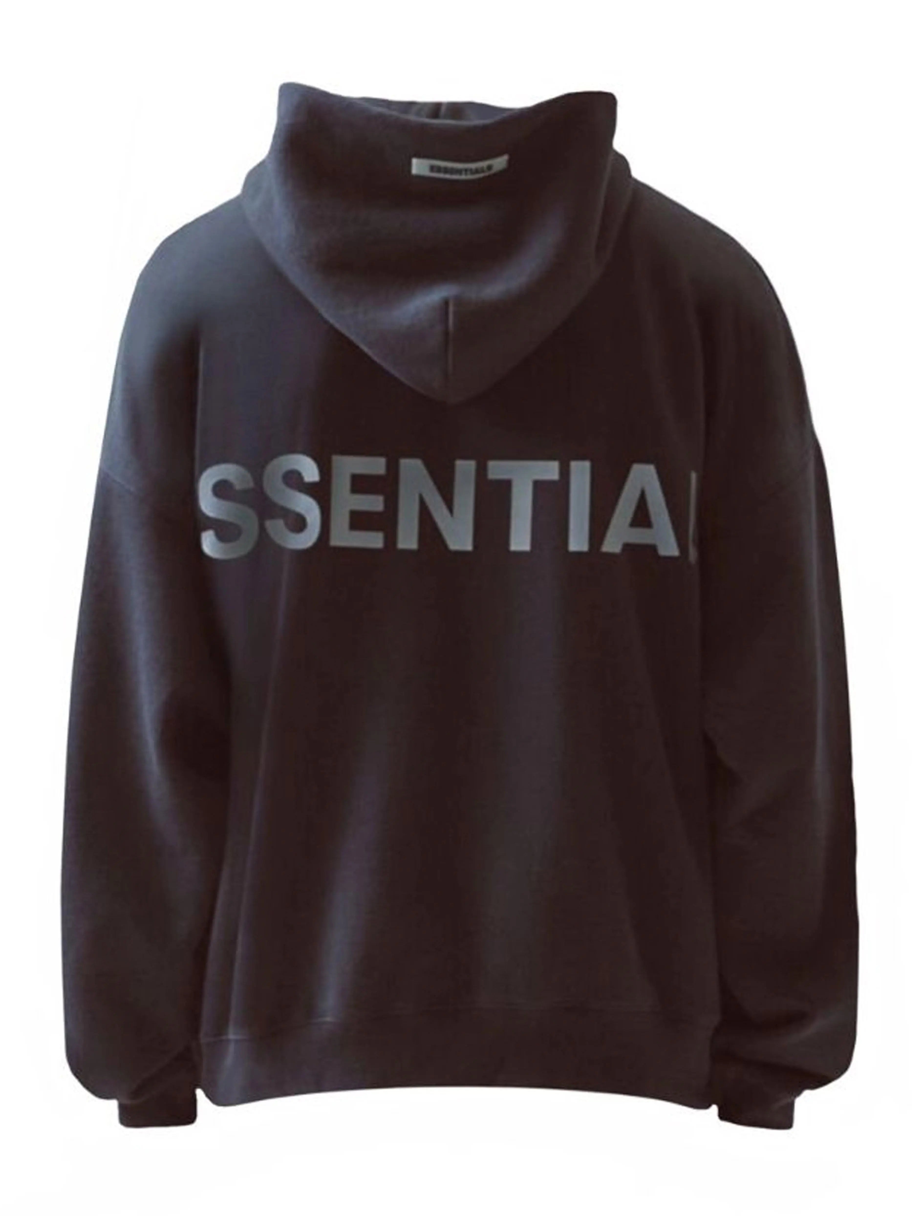 Fear Of God Essentials 3M Reflective Logo Pullover Hoodie Black (FW19) Prior