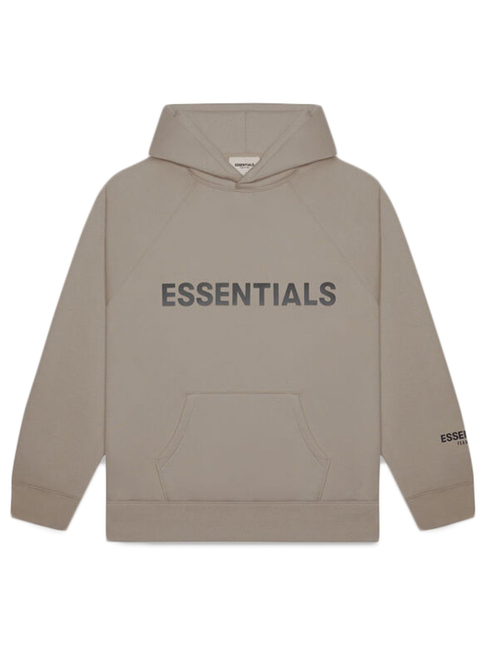 Fear Of God Essentials Applique Logo Hoodie Taupe [FW20] Prior