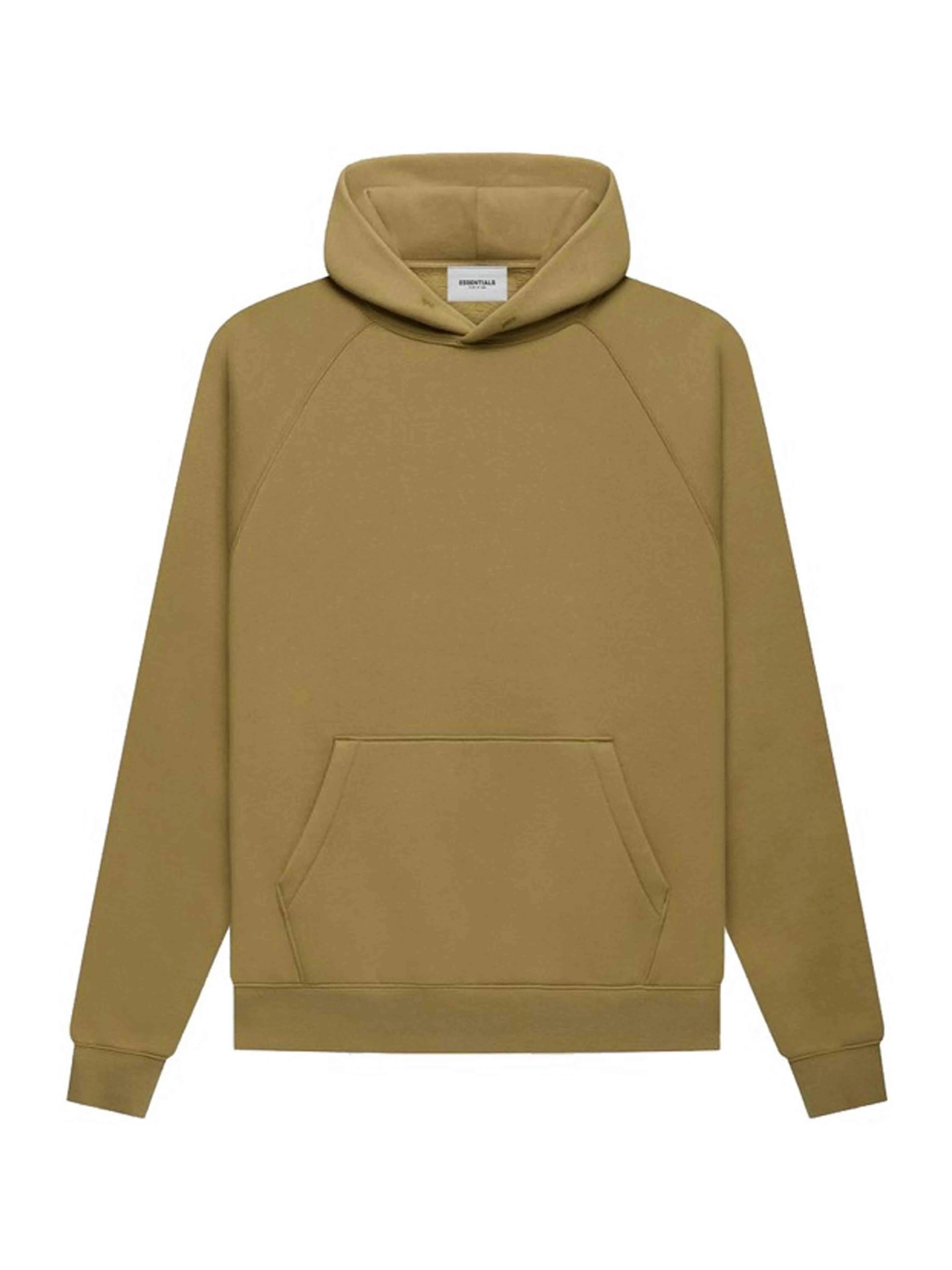 Image of Fear Of God Essentials Back Logo Hoodie Amber [FW21] Prior