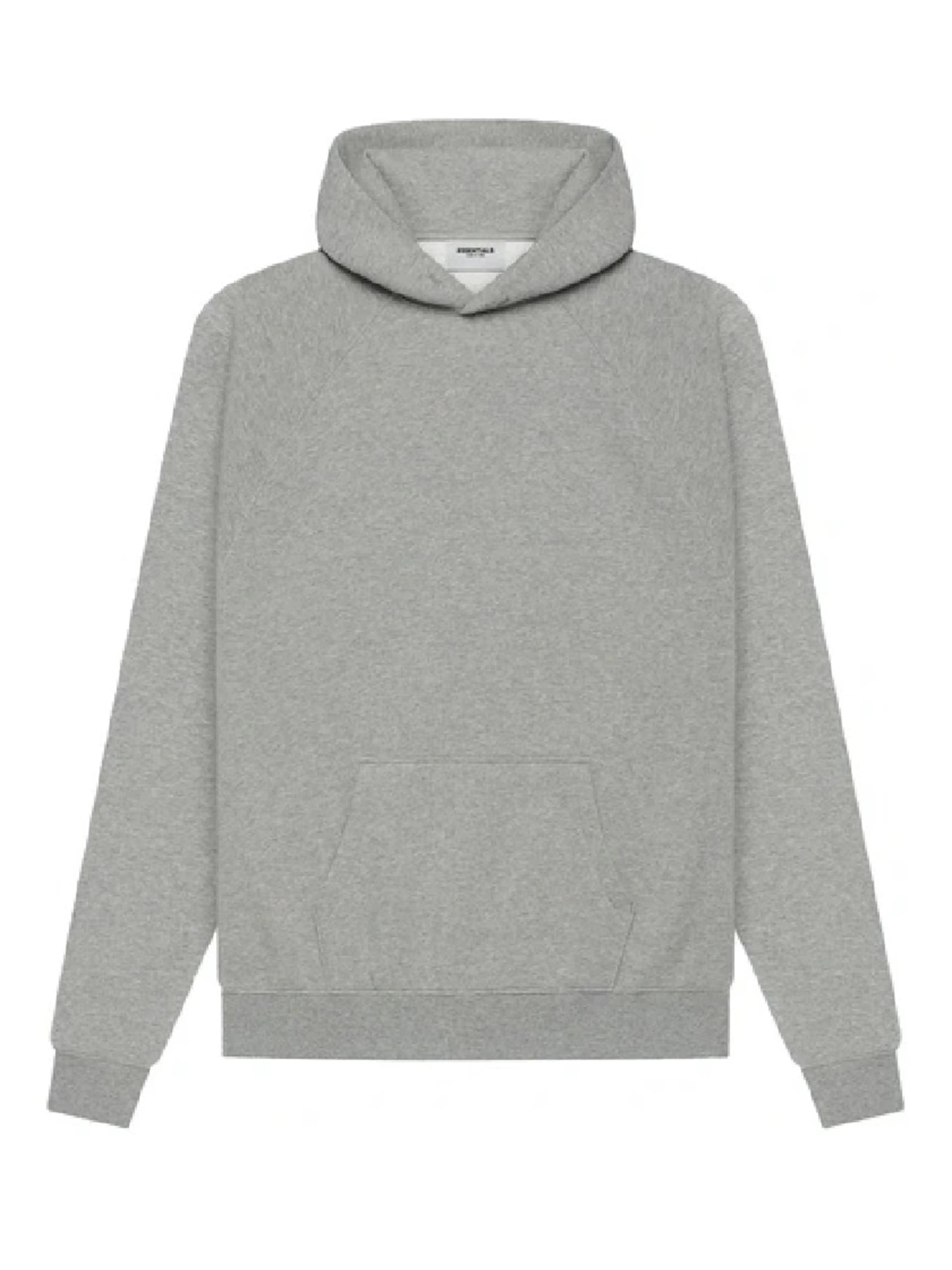 Image of Fear Of God Essentials Back Logo Hoodie Dark Heather Oatmeal [SS21] Prior