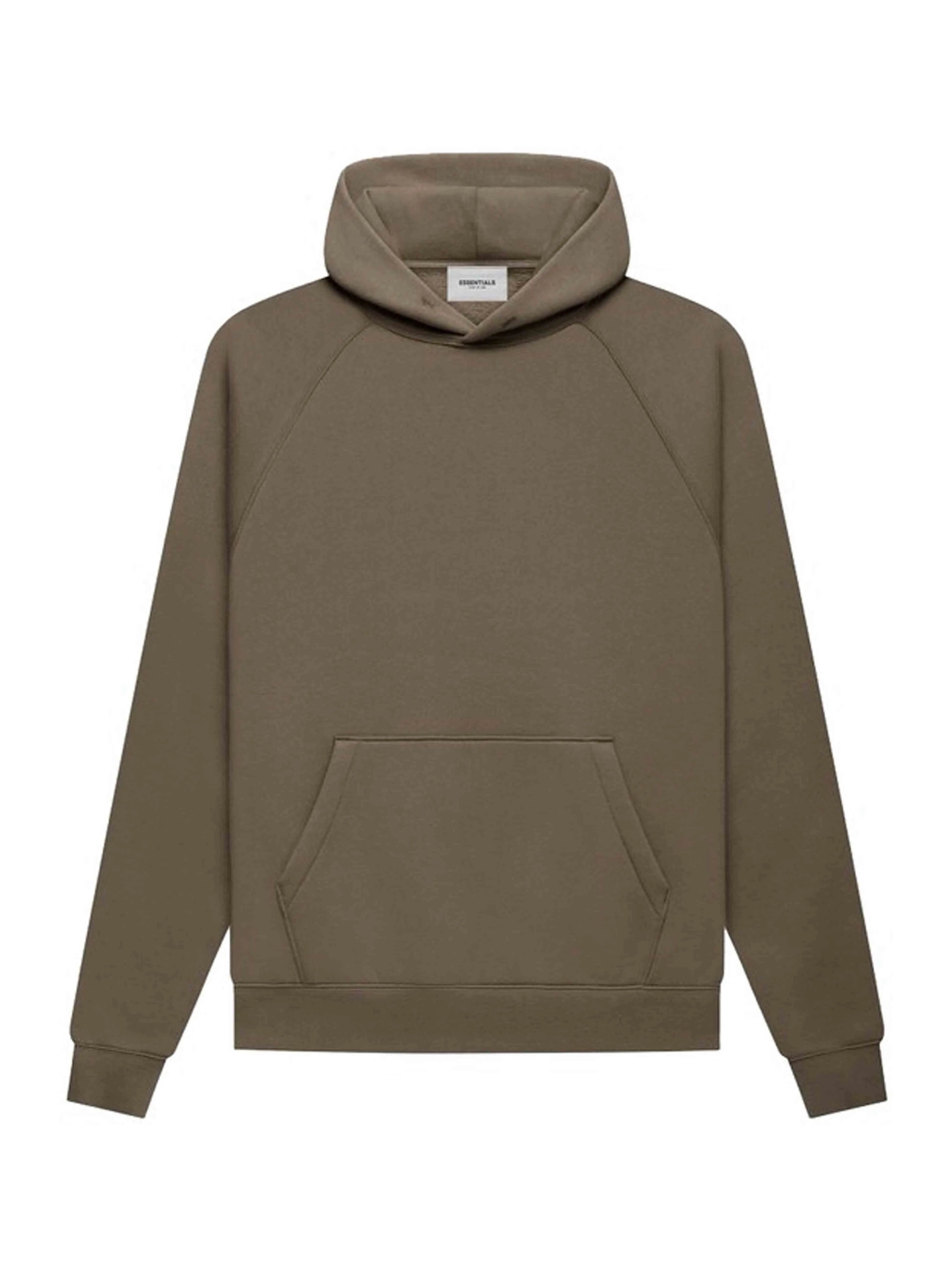 Image of Fear Of God Essentials Back Logo Hoodie Harvest [FW21] Prior