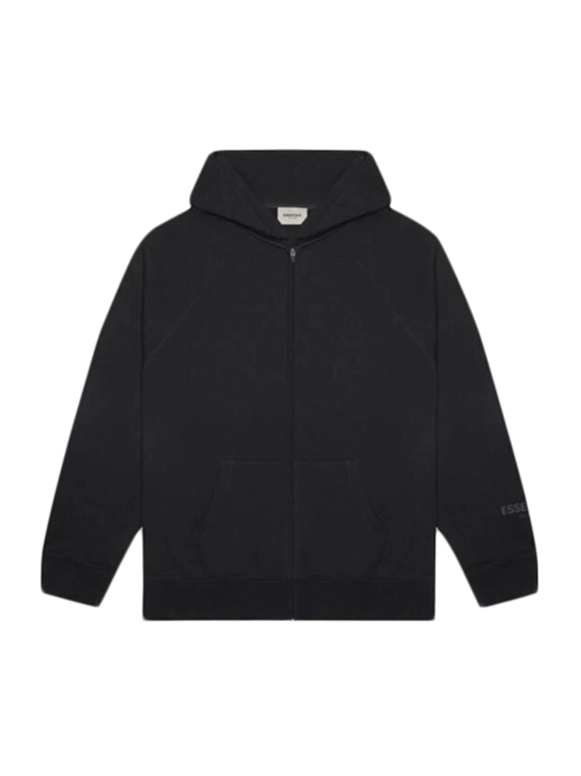 Fear Of God Essentials Full Zip Hoodie Applique Logo Dark Slate/Stretch Limo/Black [SS20] Prior