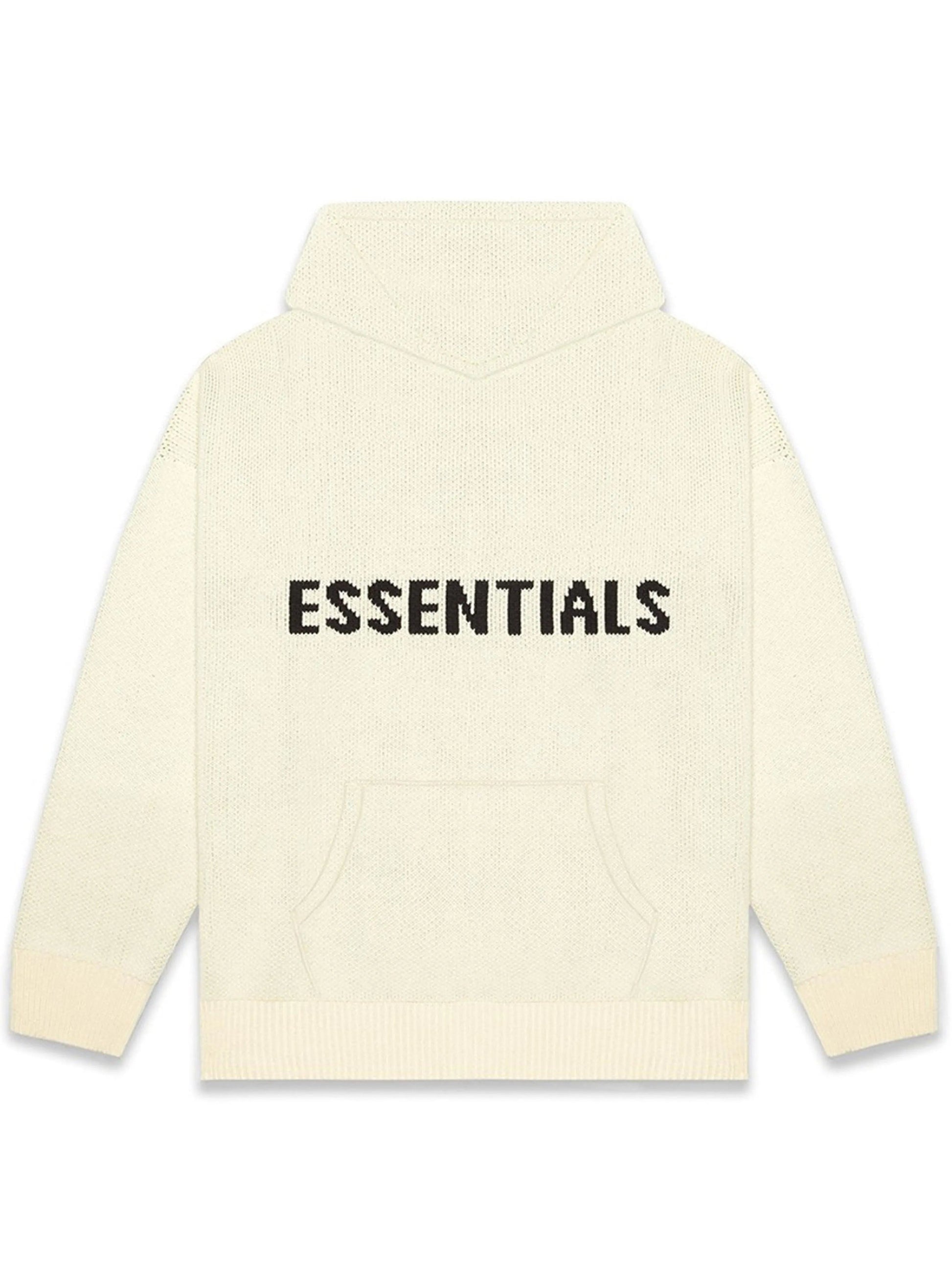 Fear Of God Essentials Knit Pull Over Hoodie Cream [FW20] Prior