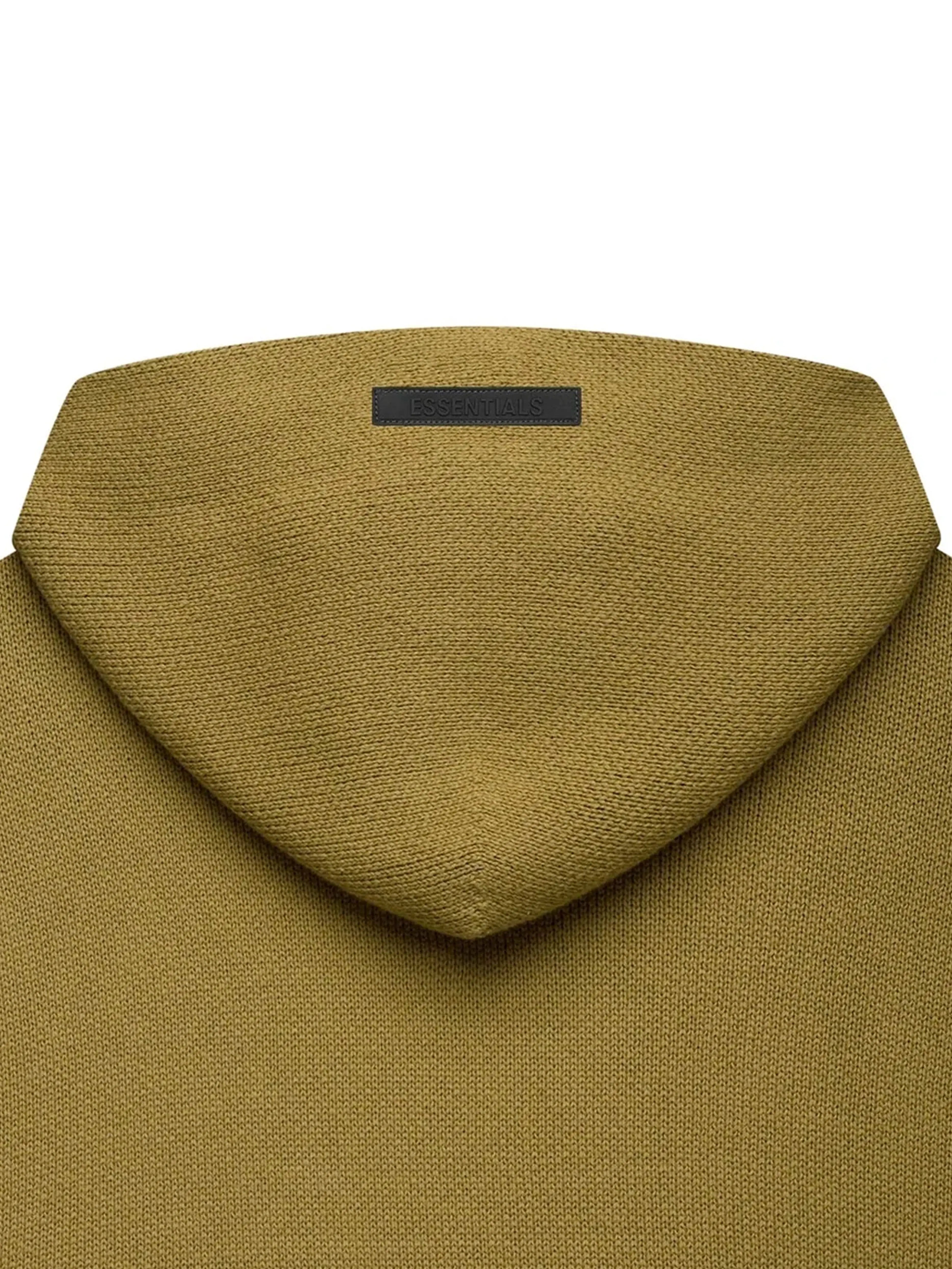 Image of Fear Of God Essentials Knit Pullover Hoodie Amber [SS21] Prior