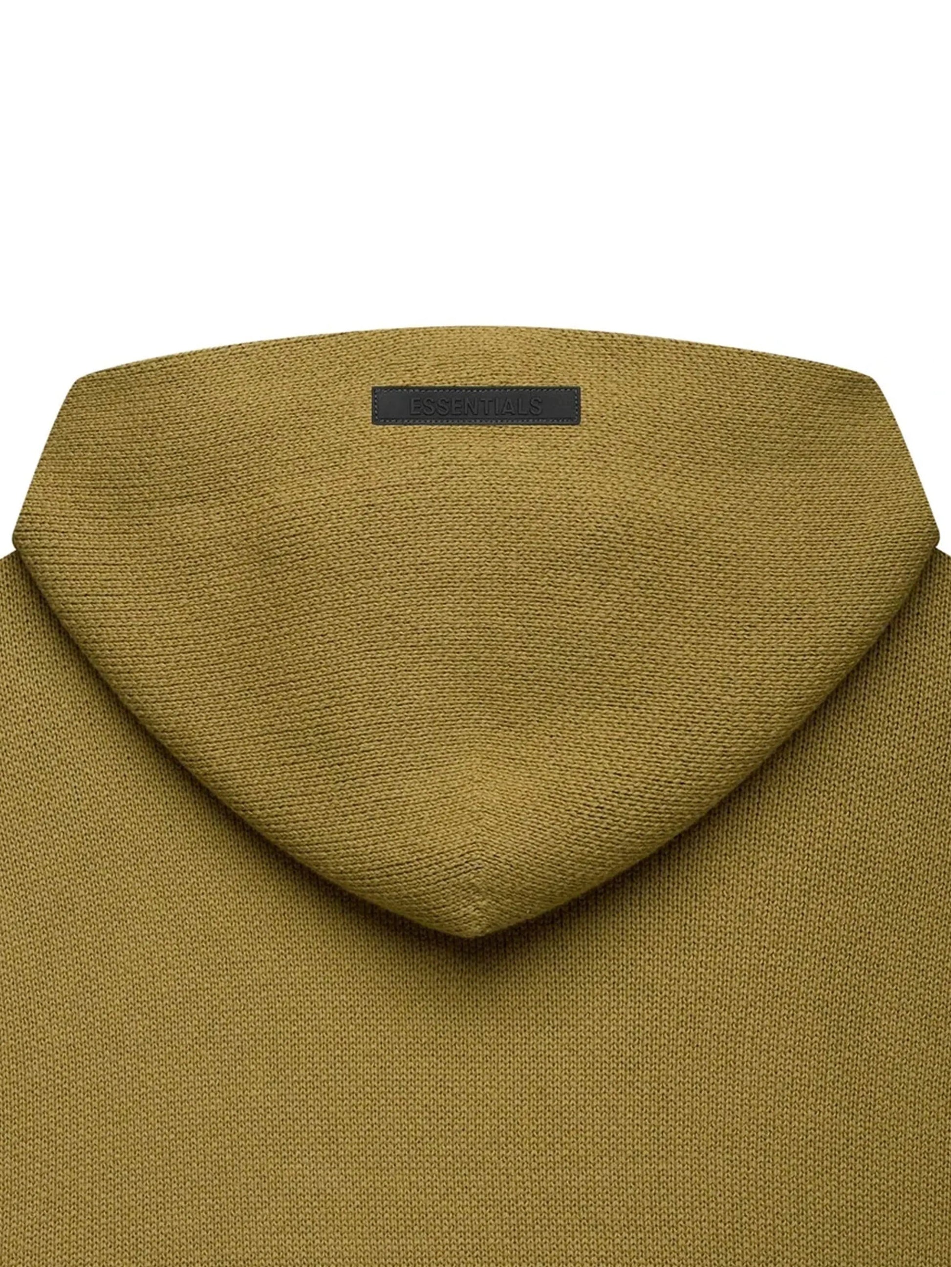 Fear Of God Essentials Knit Pullover Hoodie Amber [SS21] Prior