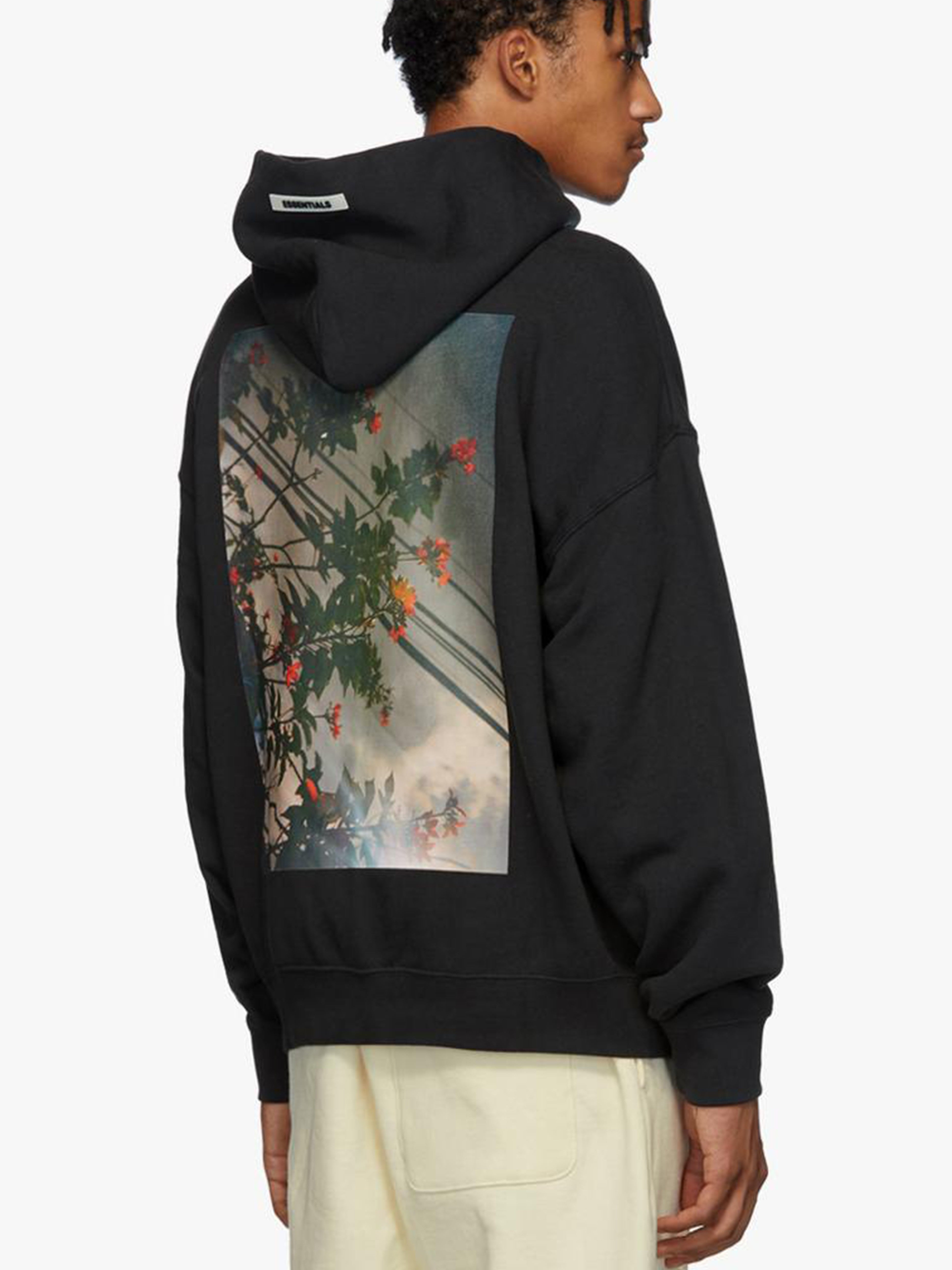 Image of Fear Of God Essentials Photo Hoodie Black [FW19] Prior