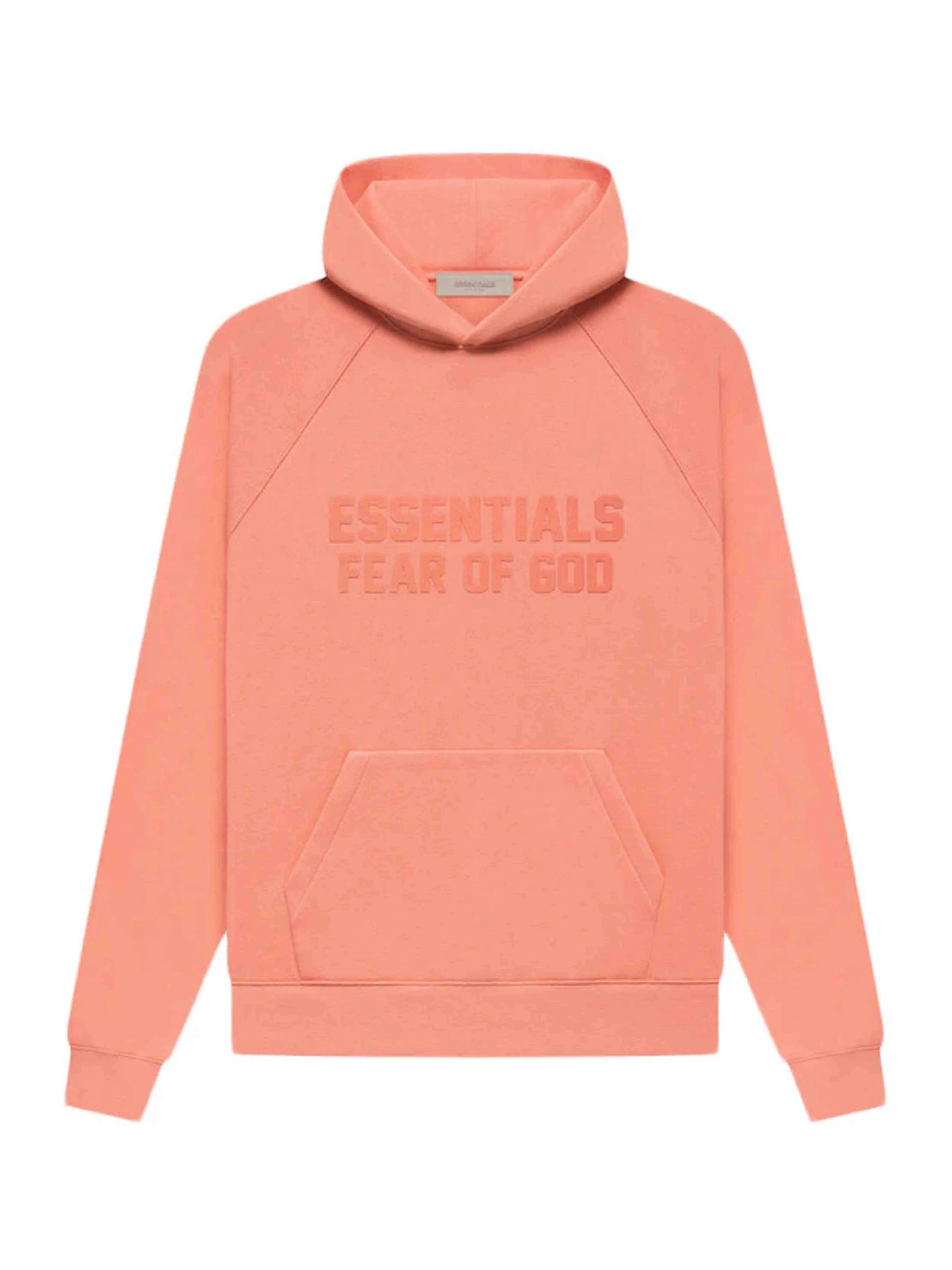 Image of Fear of God Essentials Hoodie Coral [FW22] Prior