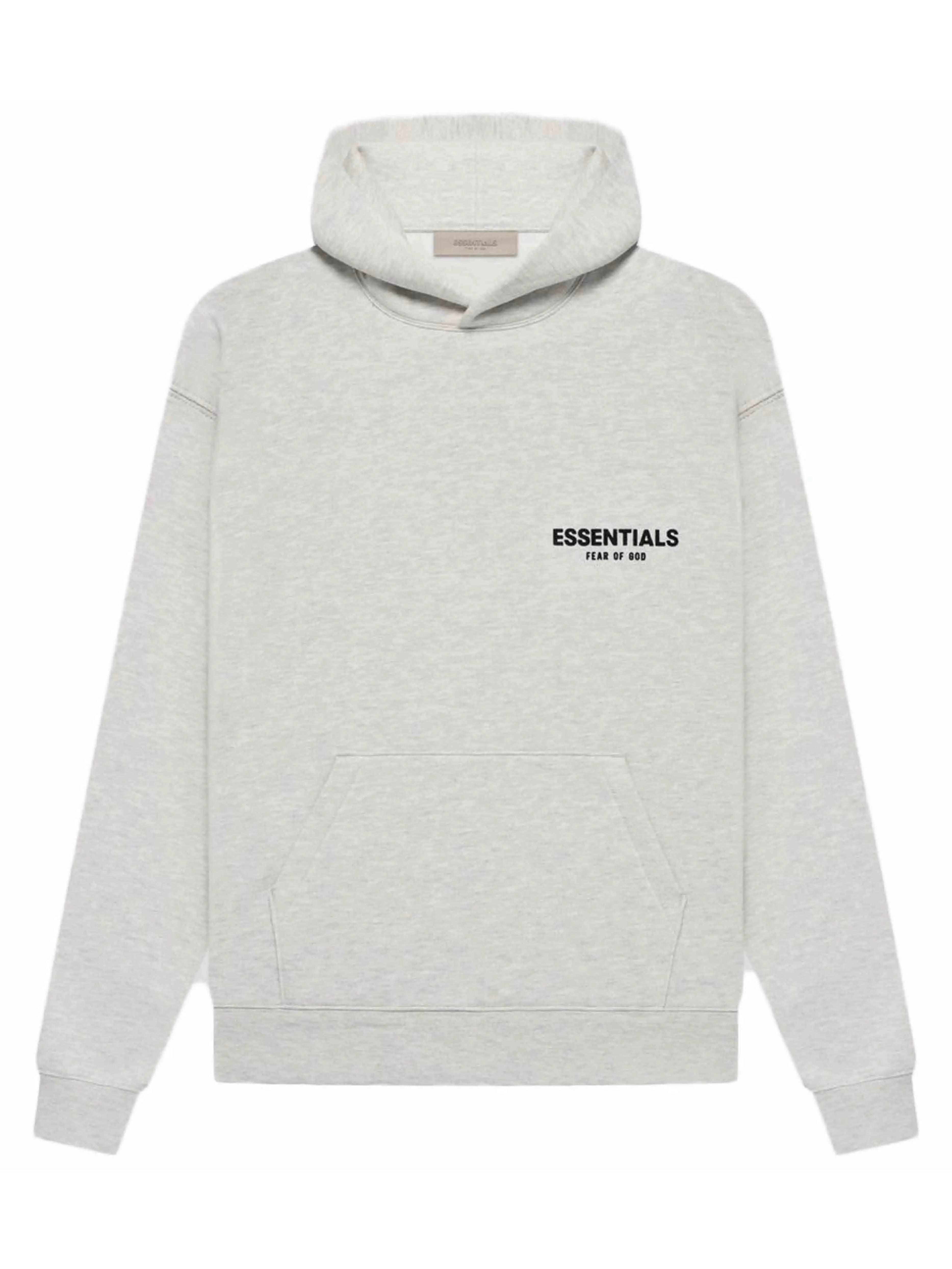 Image of Fear of God Essentials Hoodie Light Oatmeal [SS22] [FACTORY FLAW] Prior