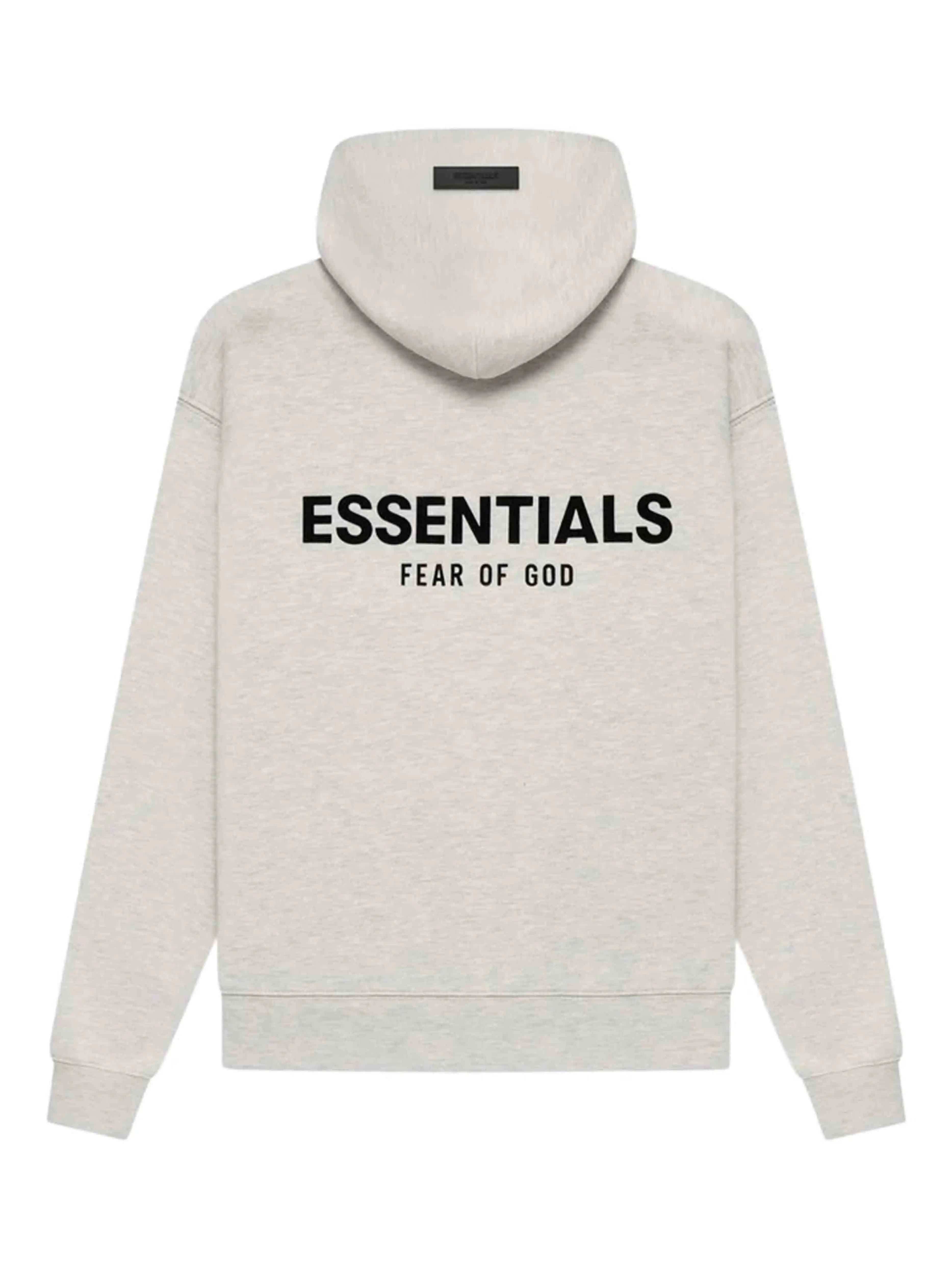 Image of Fear of God Essentials Hoodie Light Oatmeal [SS22] [FACTORY FLAW] Prior