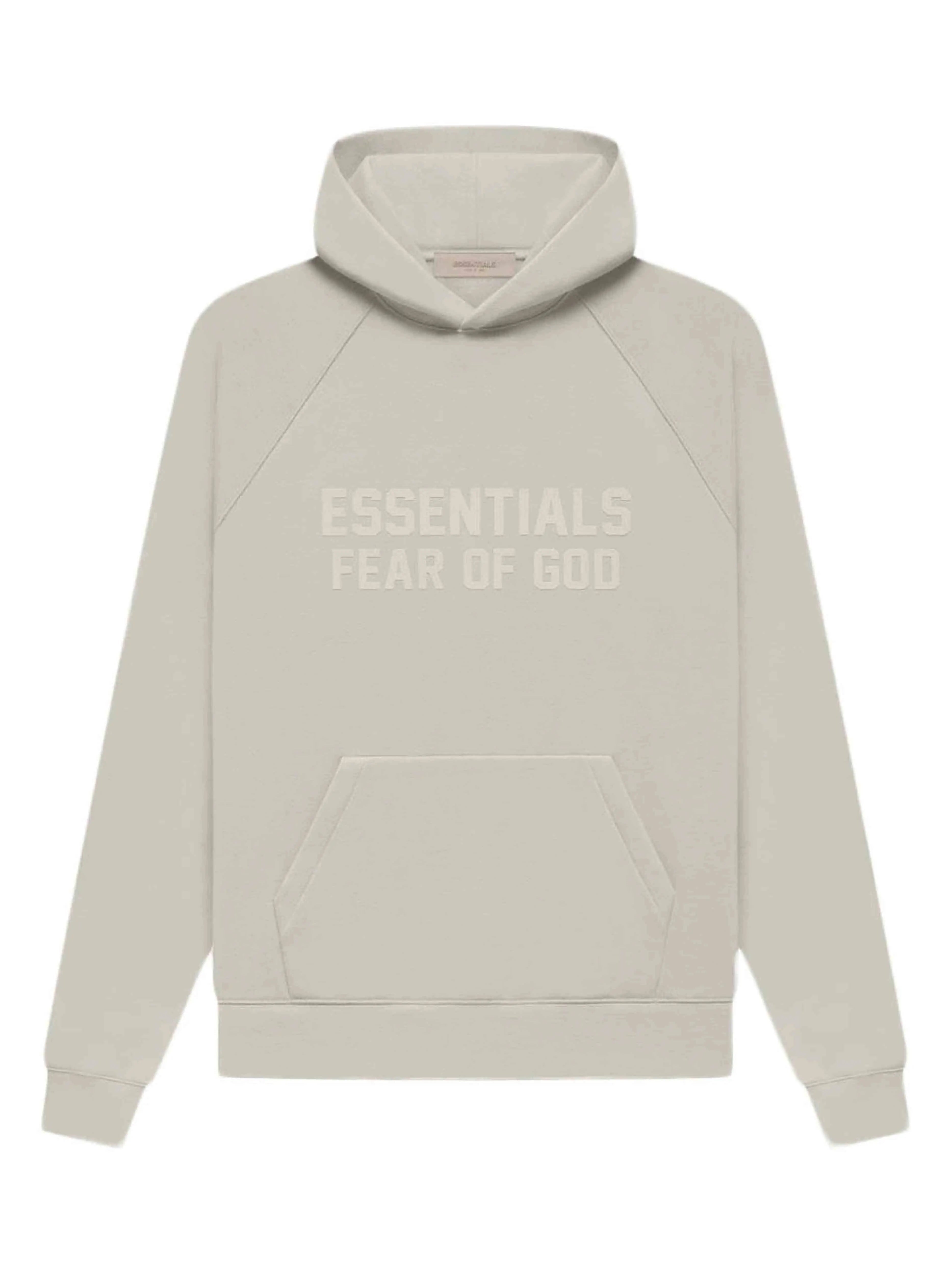 Image of Fear of God Essentials Hoodie Smoke [FW22] [FACTORY FLAW] Prior