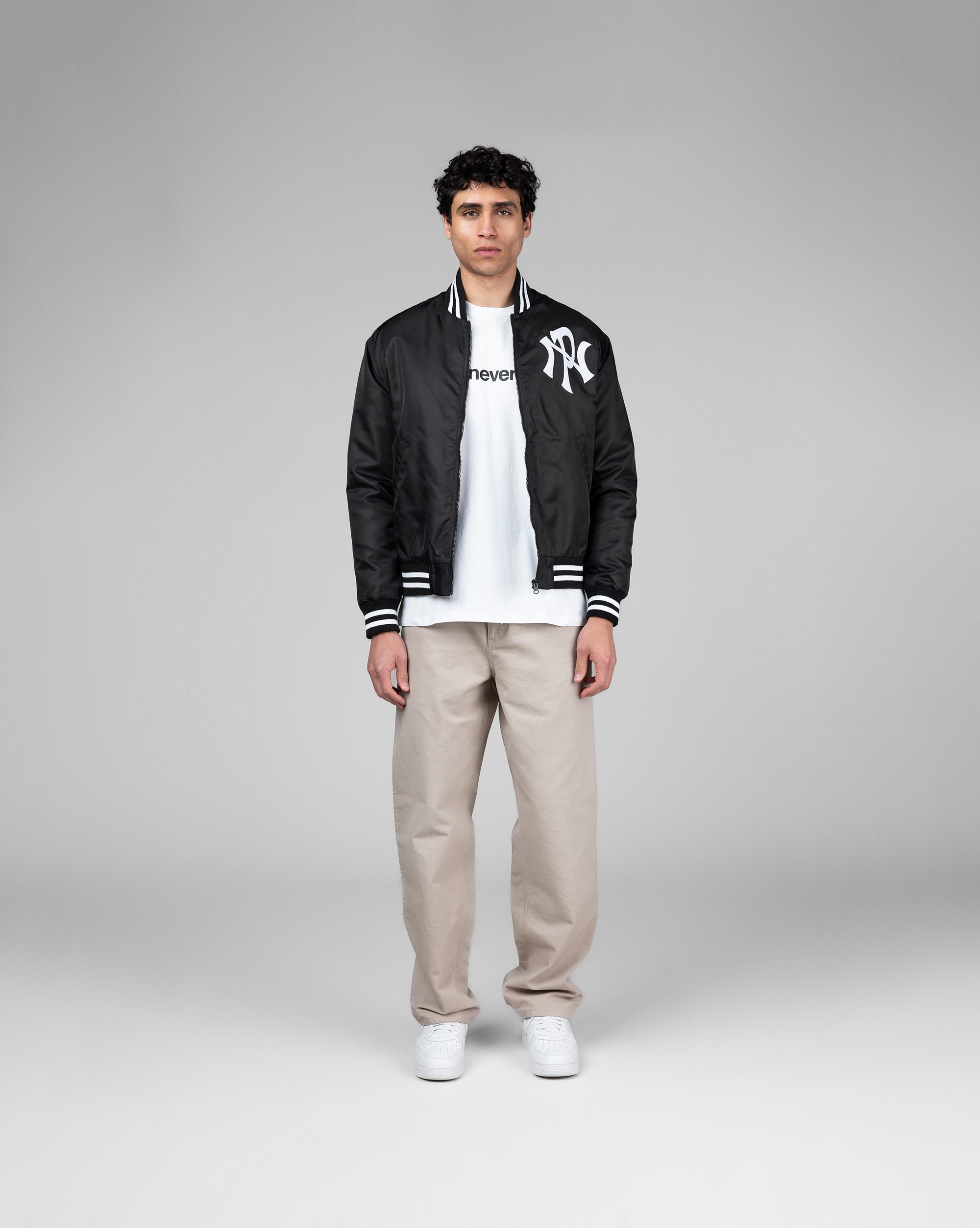Image of No Problemo NYP Nylon Varsity Jacket