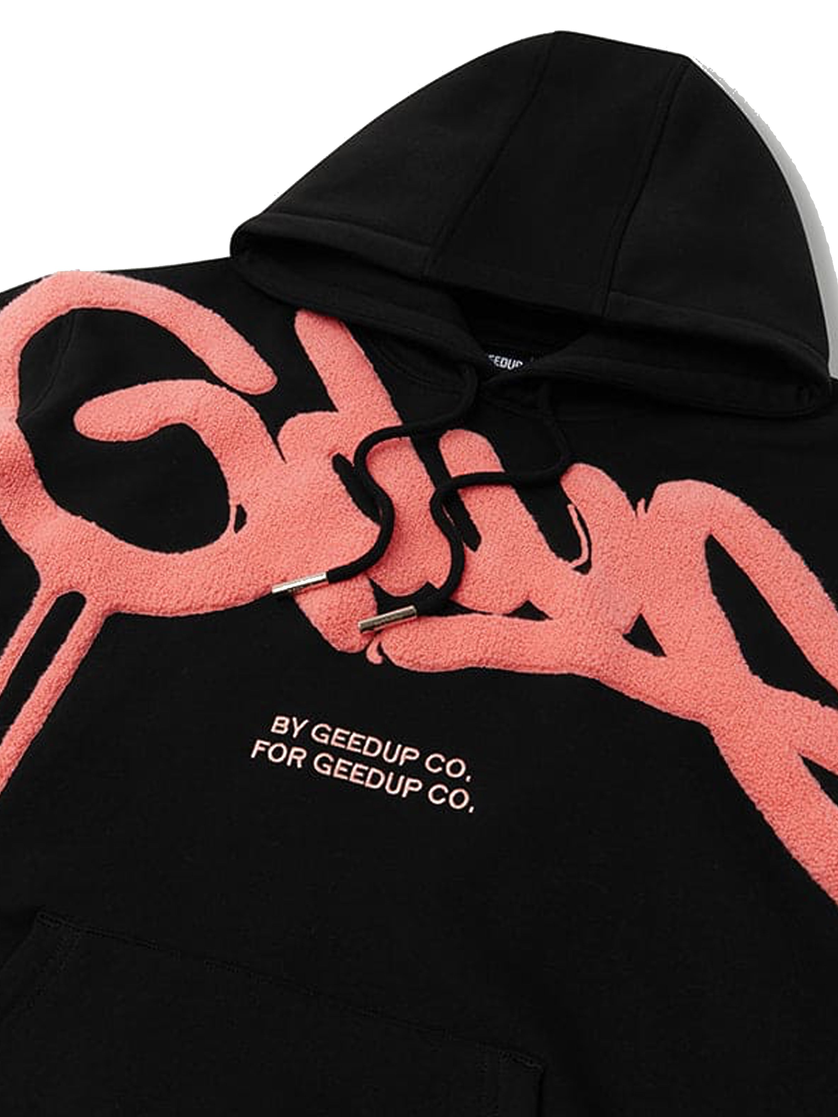 Geedup Handstyle Hoodie Black/Peach