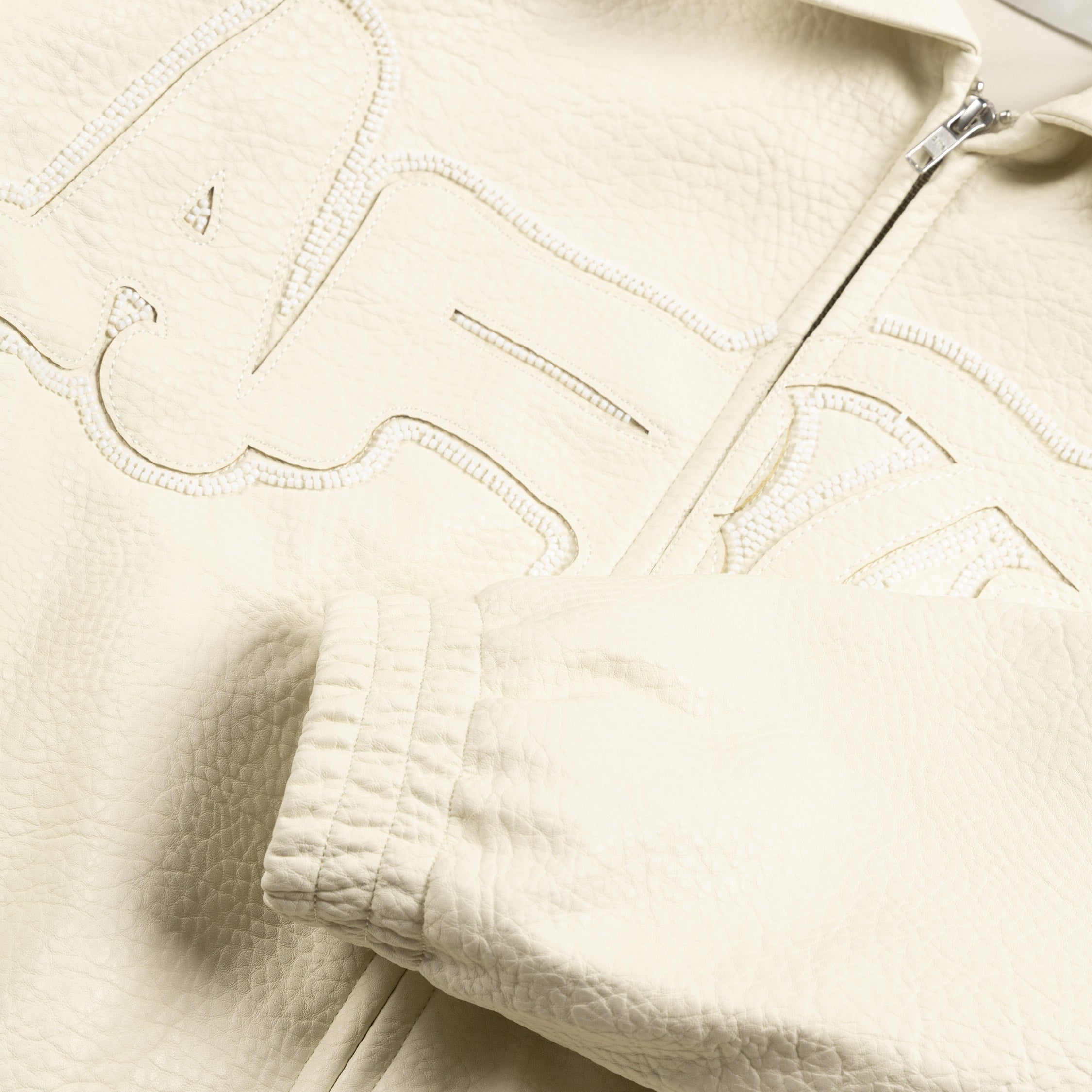 Image of Arte Antwerp Big Logo Leather Jacket
