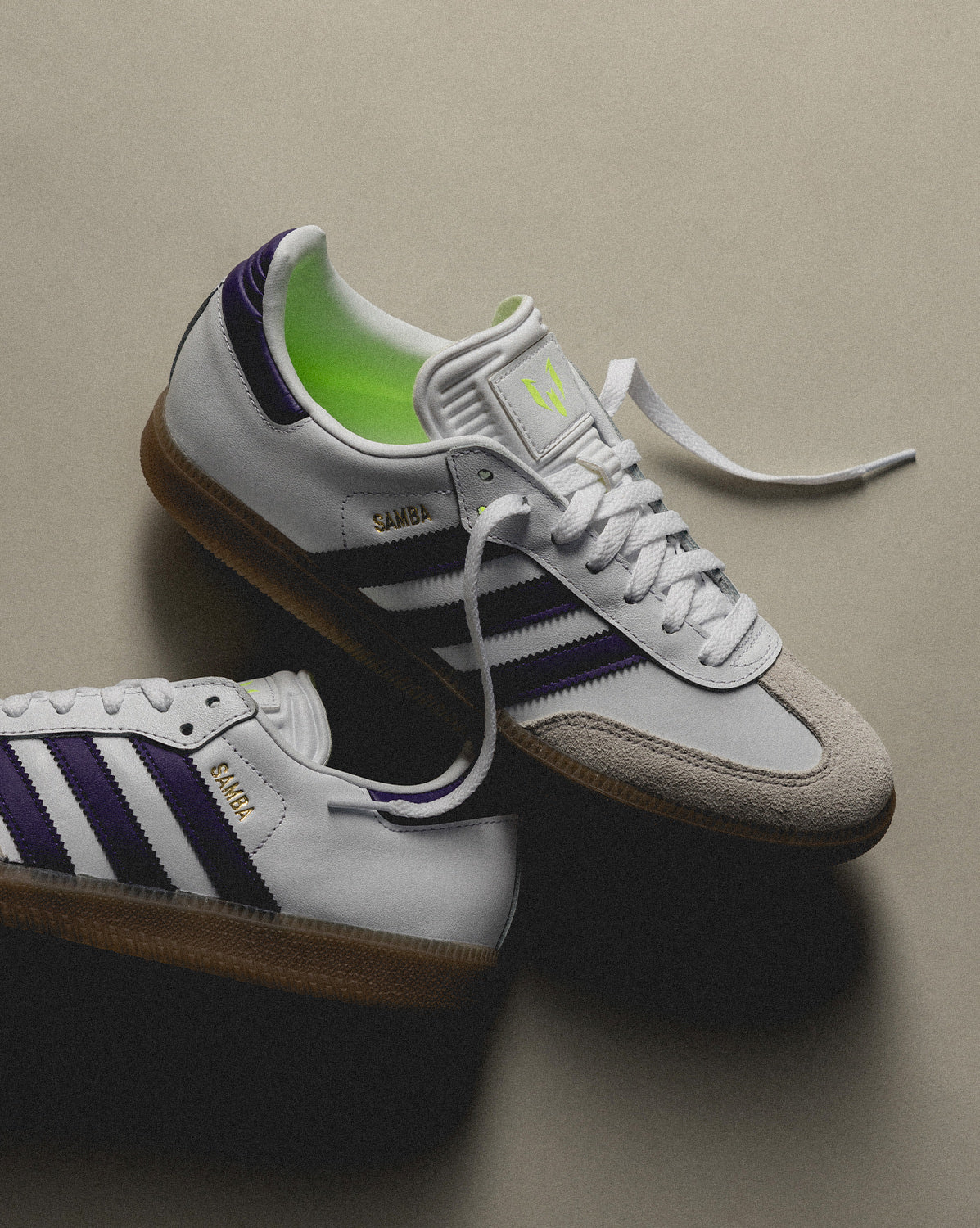 Image of Adidas x Lionel Messi Samba onfeet