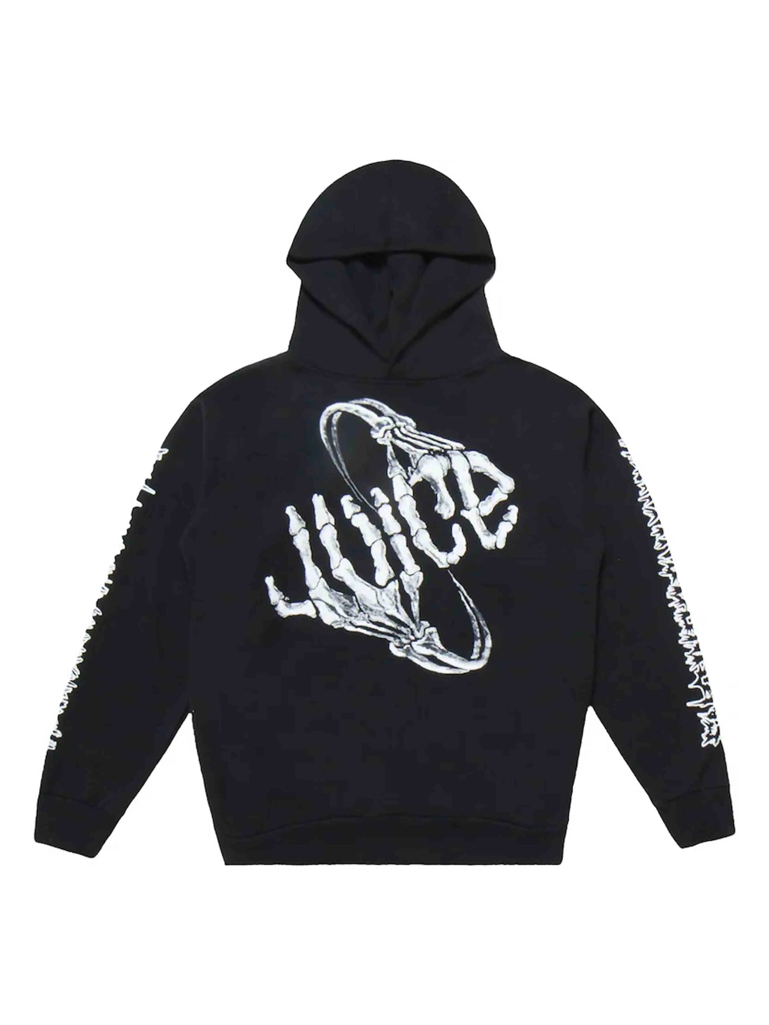 Image of Juice Wrld x Vlone Bones Sweatshirt Black Prior
