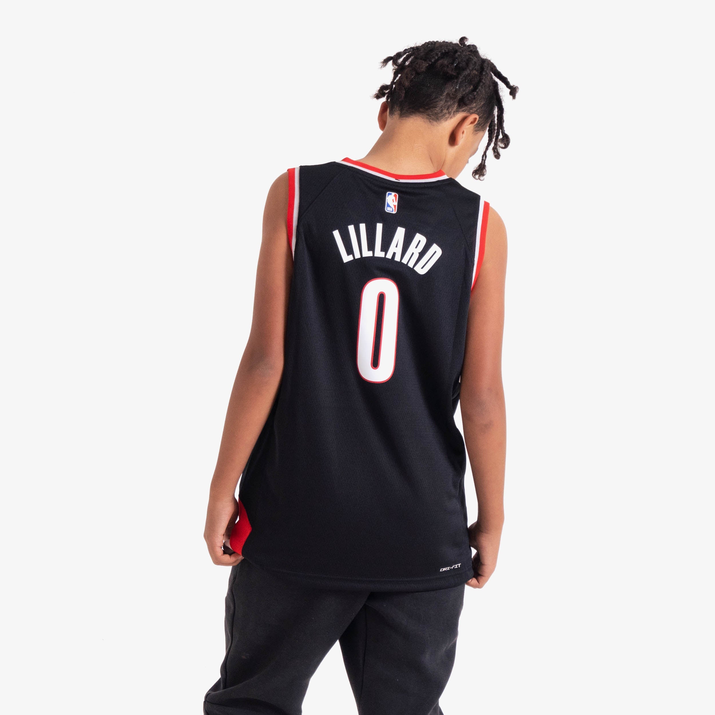 Image of Damian Lillard Portland Trail Blazers 2024 Icon Edition Youth NBA Swingman Jersey