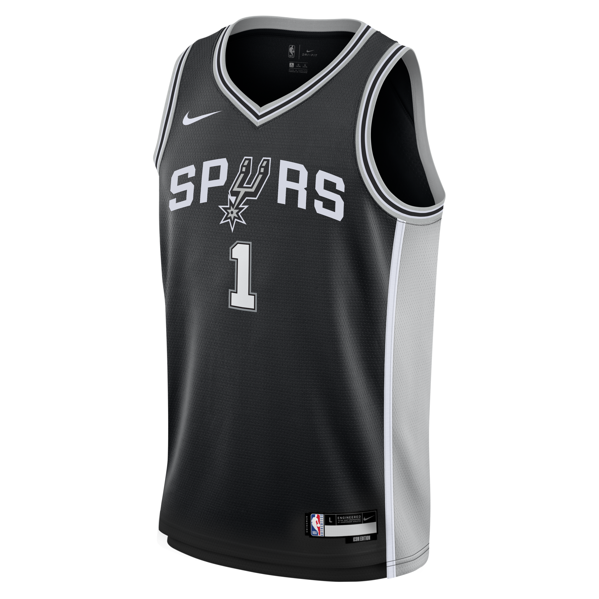 Image of Victor Wembanyama San Antonio Spurs 2024 Icon Edition Youth NBA Swingman Jersey