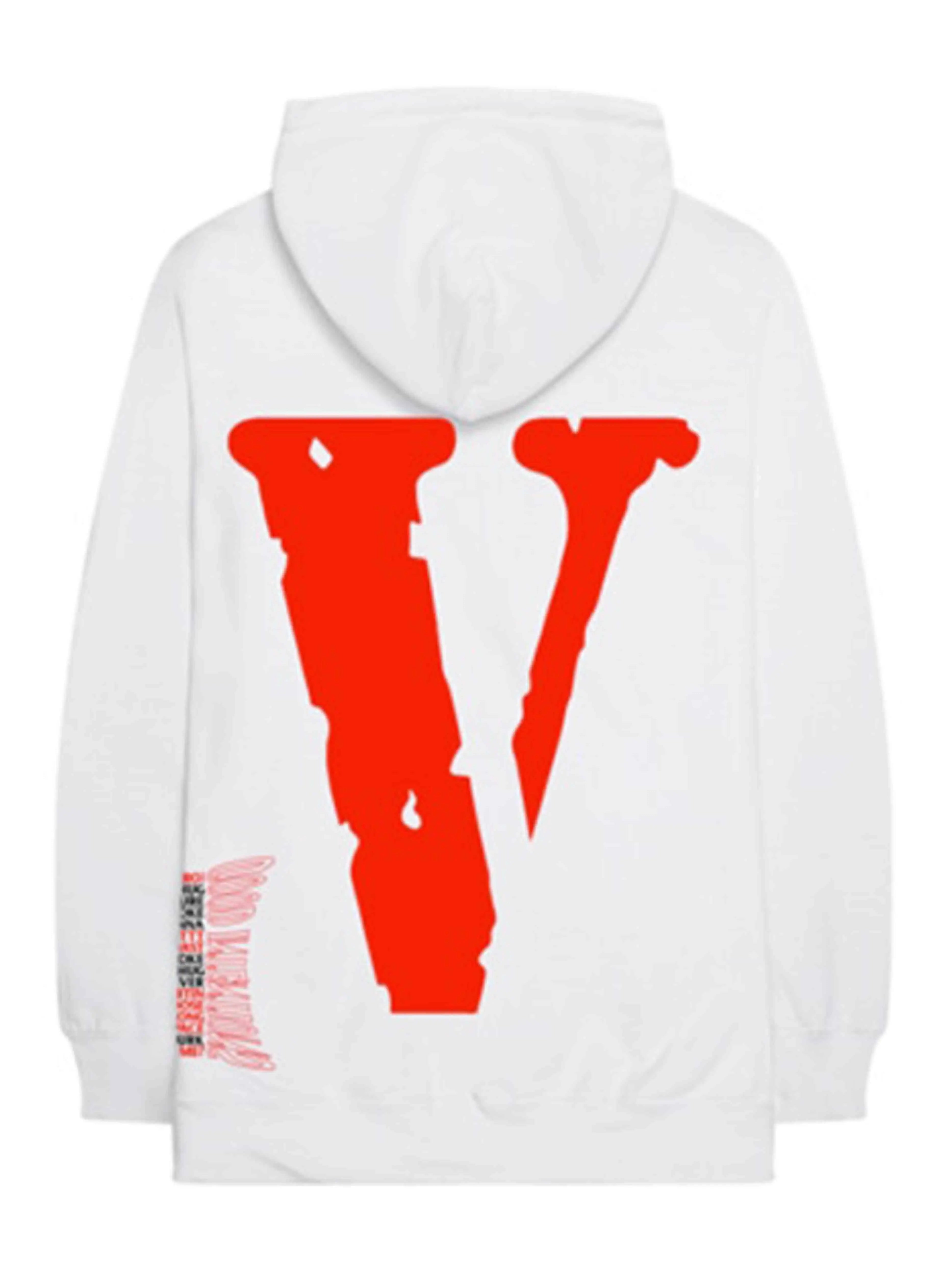 Image of Nav X Vlone Bad Habits Hoodie White Vlone